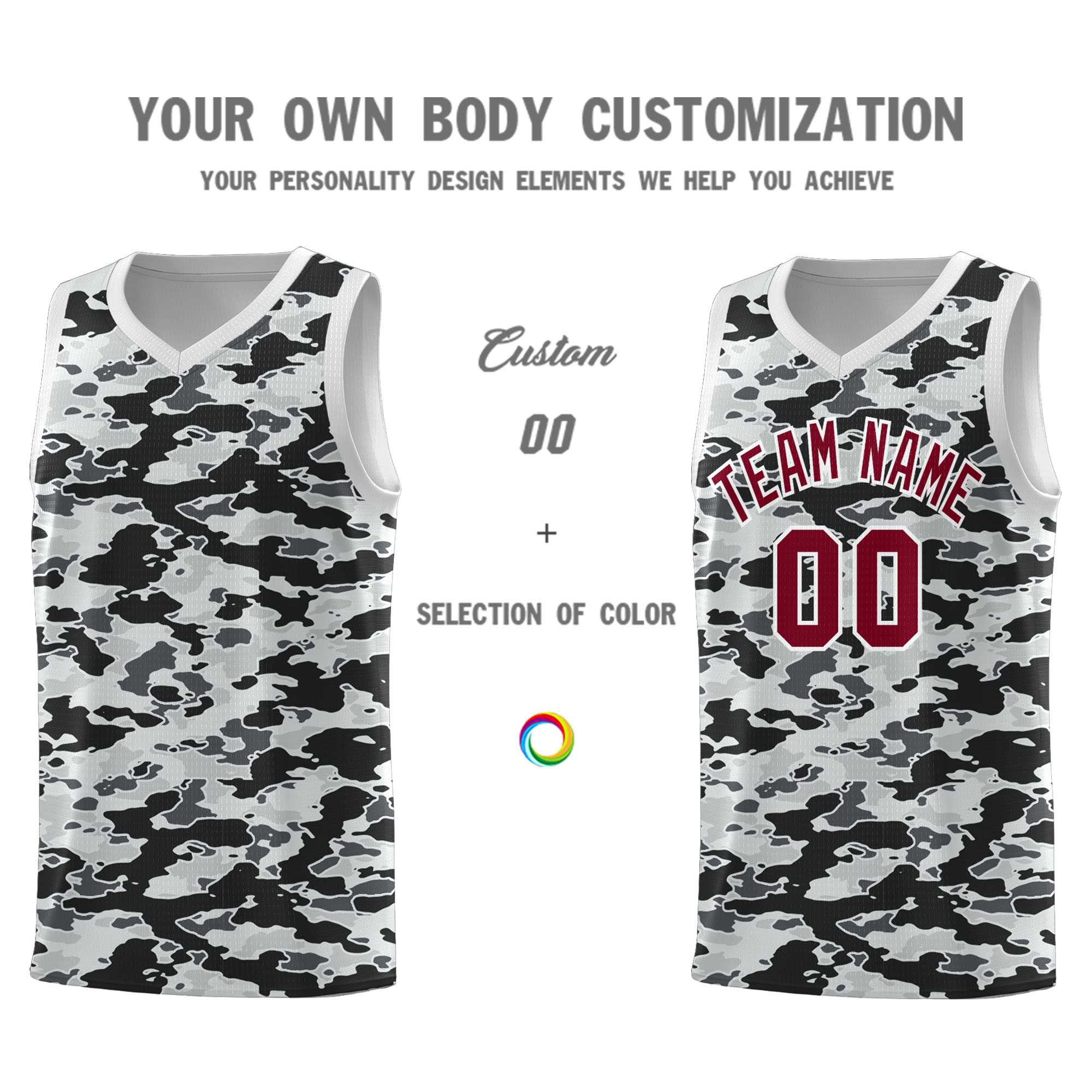 Custom Personalized Camo Kits Sports Uniform Basketball Jersey|KXKSHOP