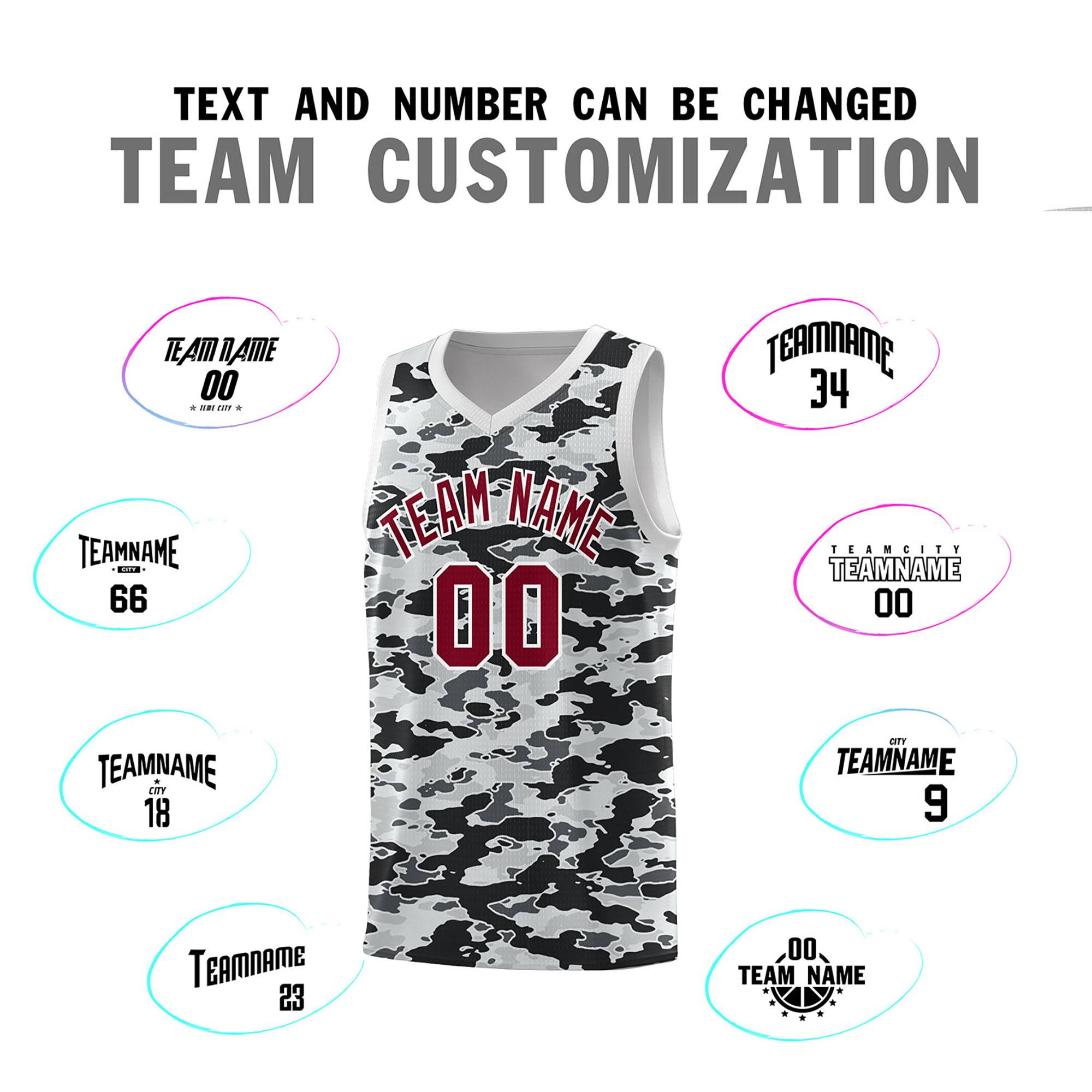 Custom Personalized Camo Kits Sports Uniform Basketball Jersey|KXKSHOP