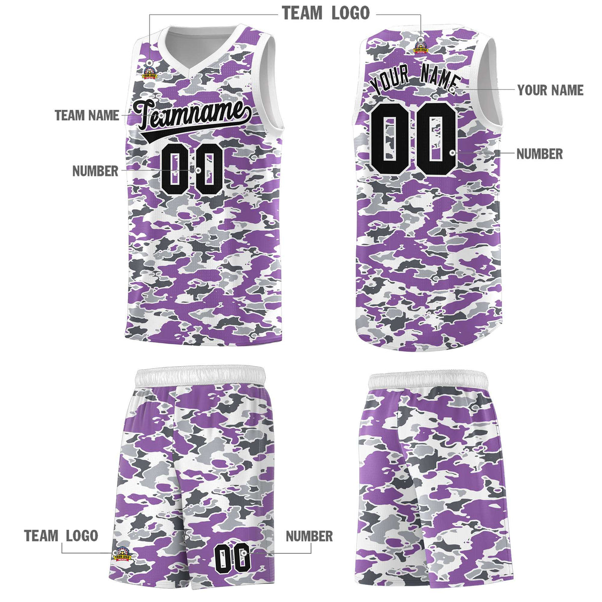 Custom Personalized Camo Kits Sports Uniform Basketball Jersey|KXKSHOP