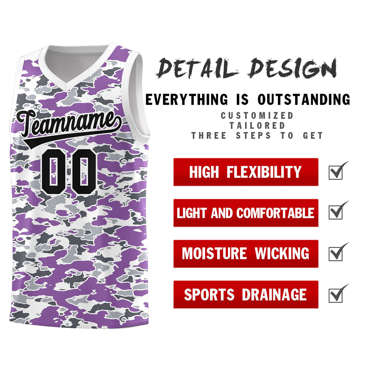 Custom Personalized Camo Kits Sports Uniform Basketball Jersey|KXKSHOP