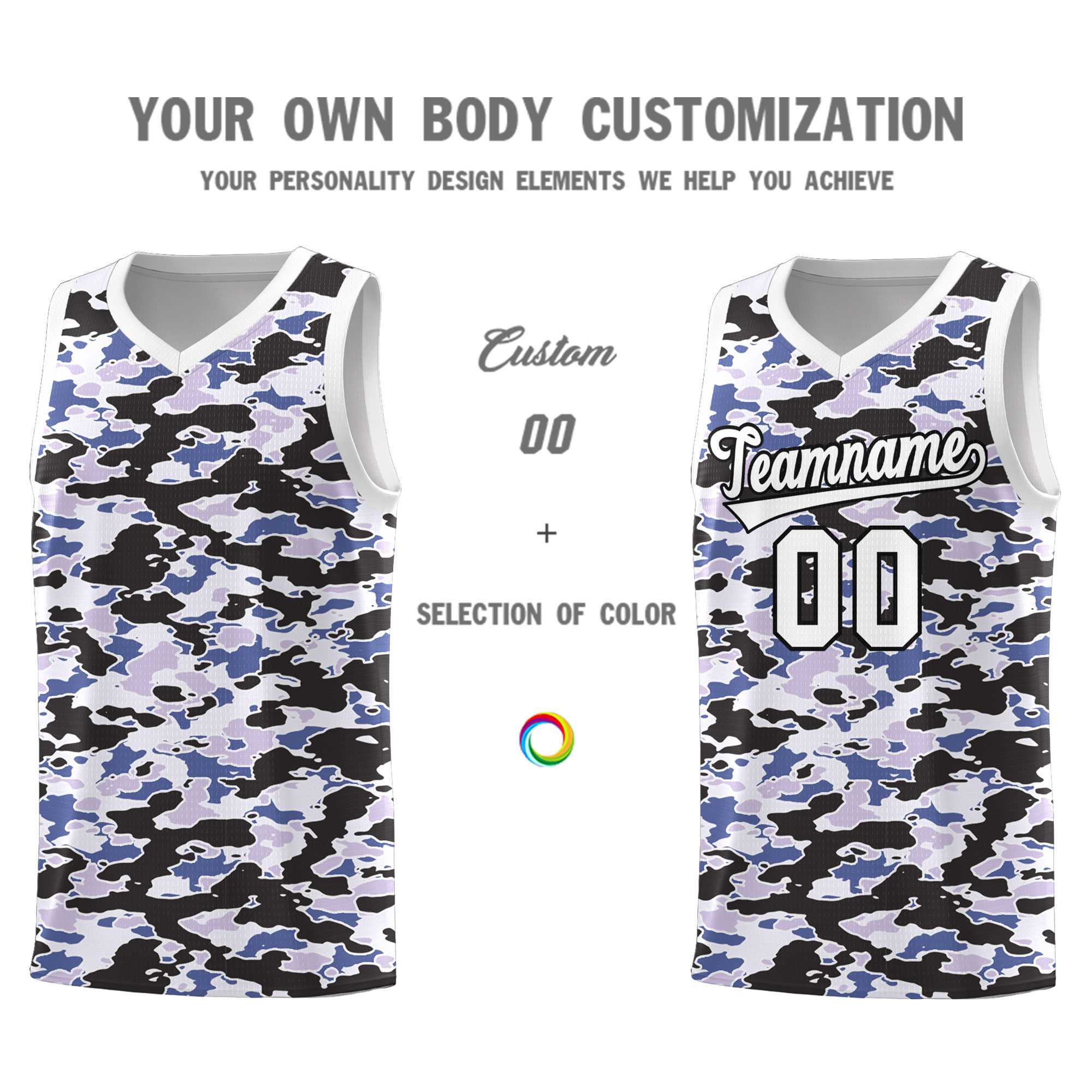 Custom Personalized Camo Kits Sports Uniform Basketball Jersey|KXKSHOP