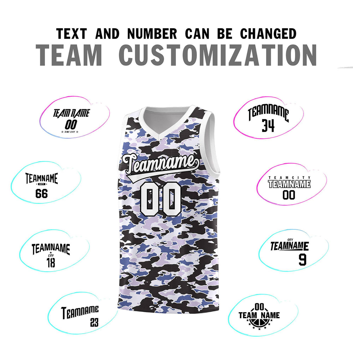 Custom Personalized Camo Kits Sports Uniform Basketball Jersey|KXKSHOP