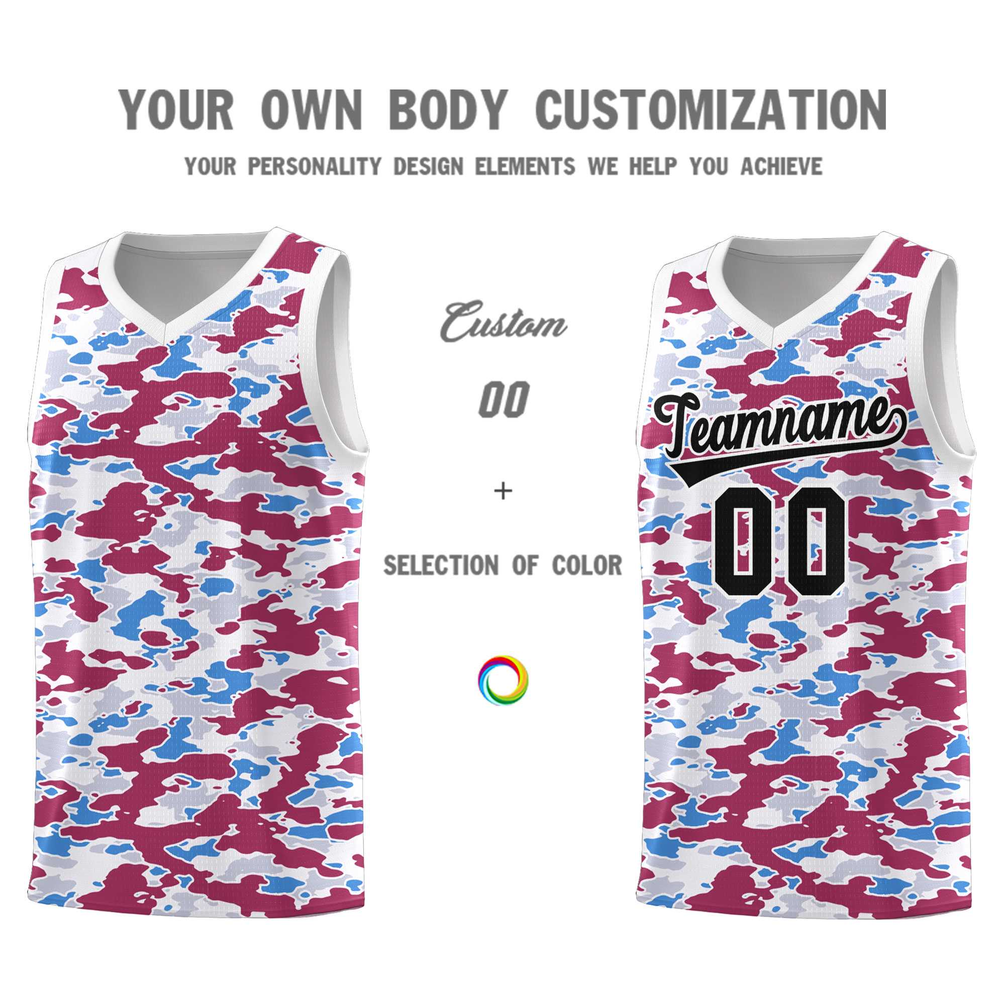 Custom Personalized Camo Kits Sports Uniform Basketball Jersey|KXKSHOP