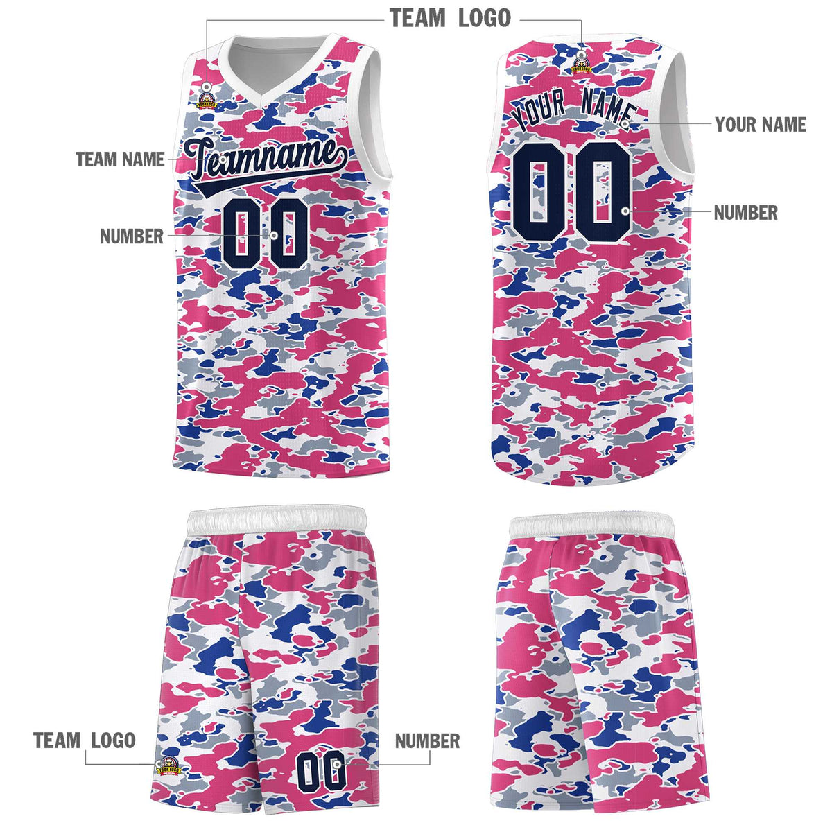 Custom Personalized Camo Kits Sports Uniform Basketball Jersey|KXKSHOP