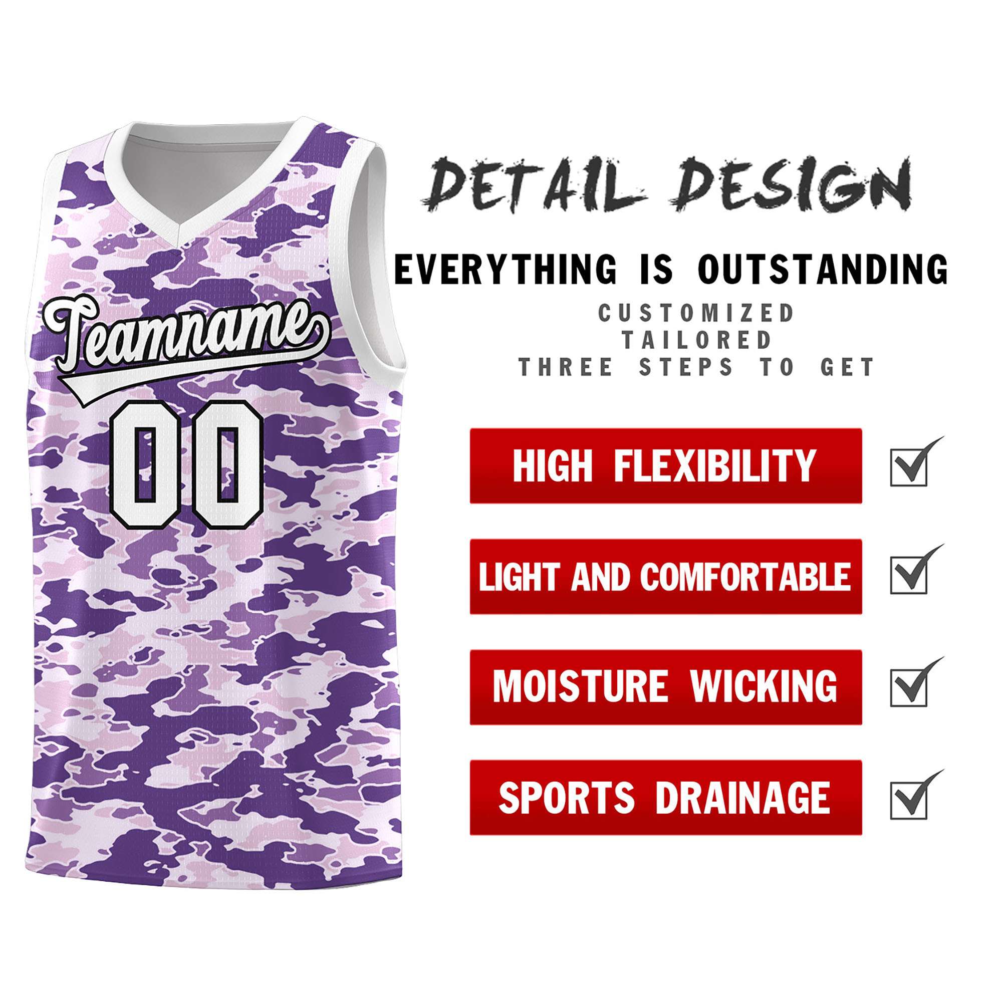 Custom Personalized Camo Kits Sports Uniform Basketball Jersey|KXKSHOP
