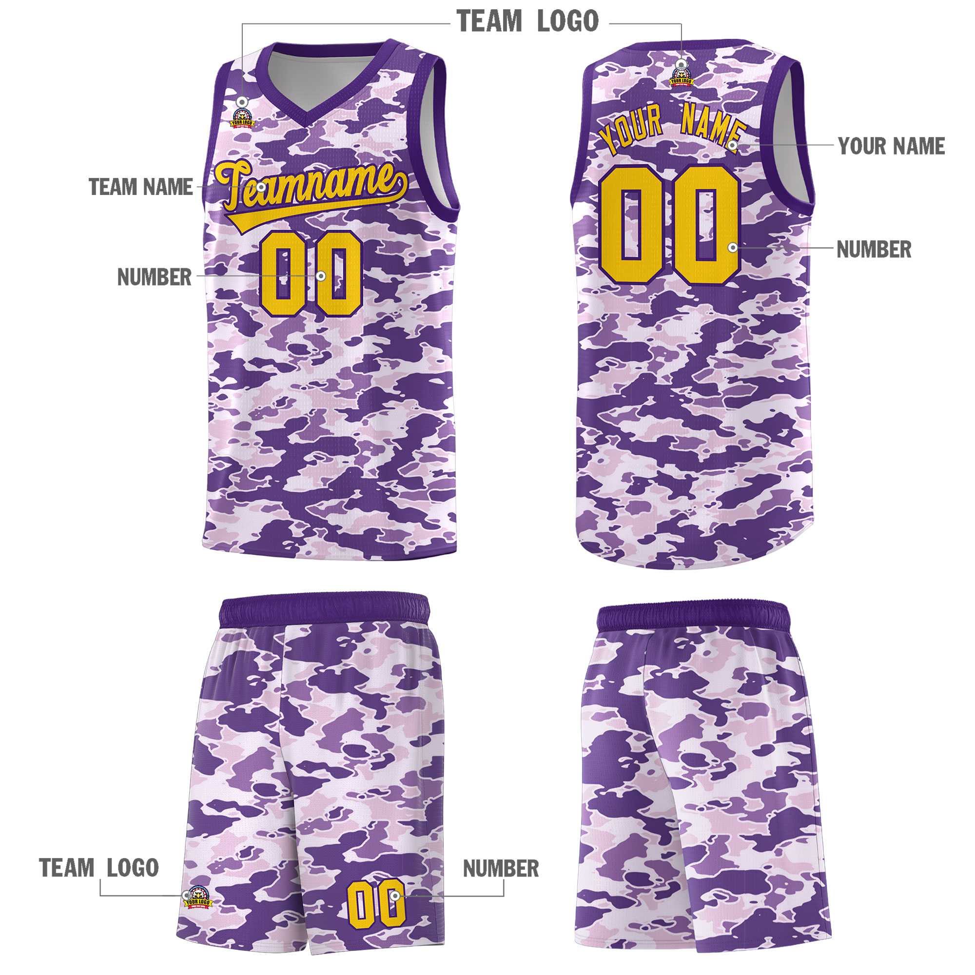 Custom Personalized Camo Kits Sports Uniform Basketball Jersey|KXKSHOP