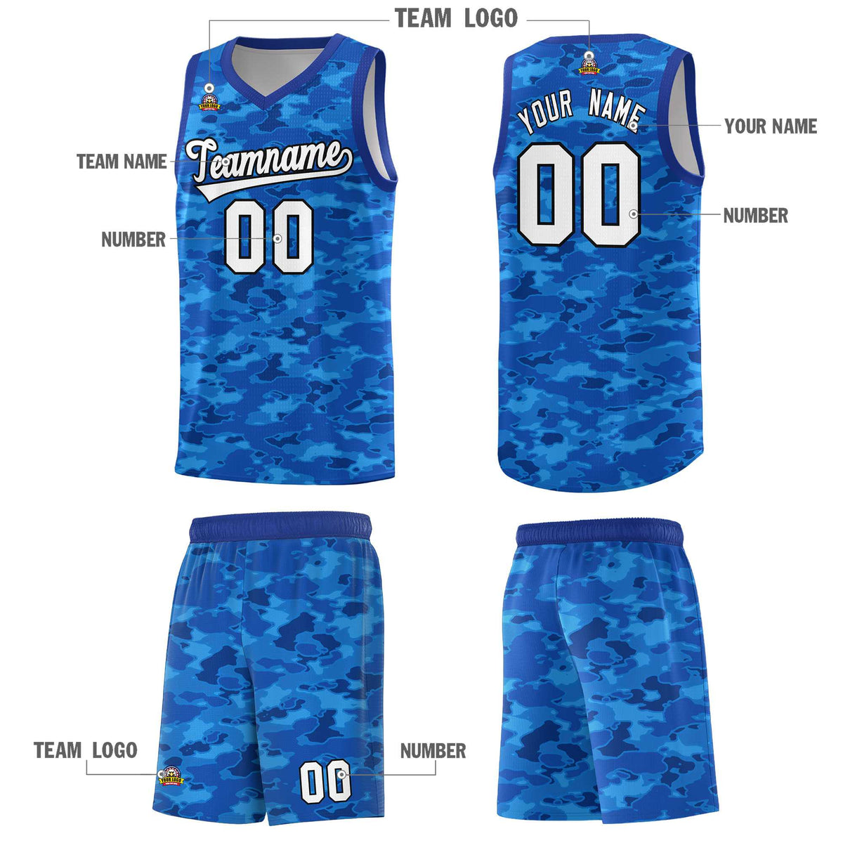 Custom Personalized Camo Kits Sports Uniform Basketball Jersey|KXKSHOP