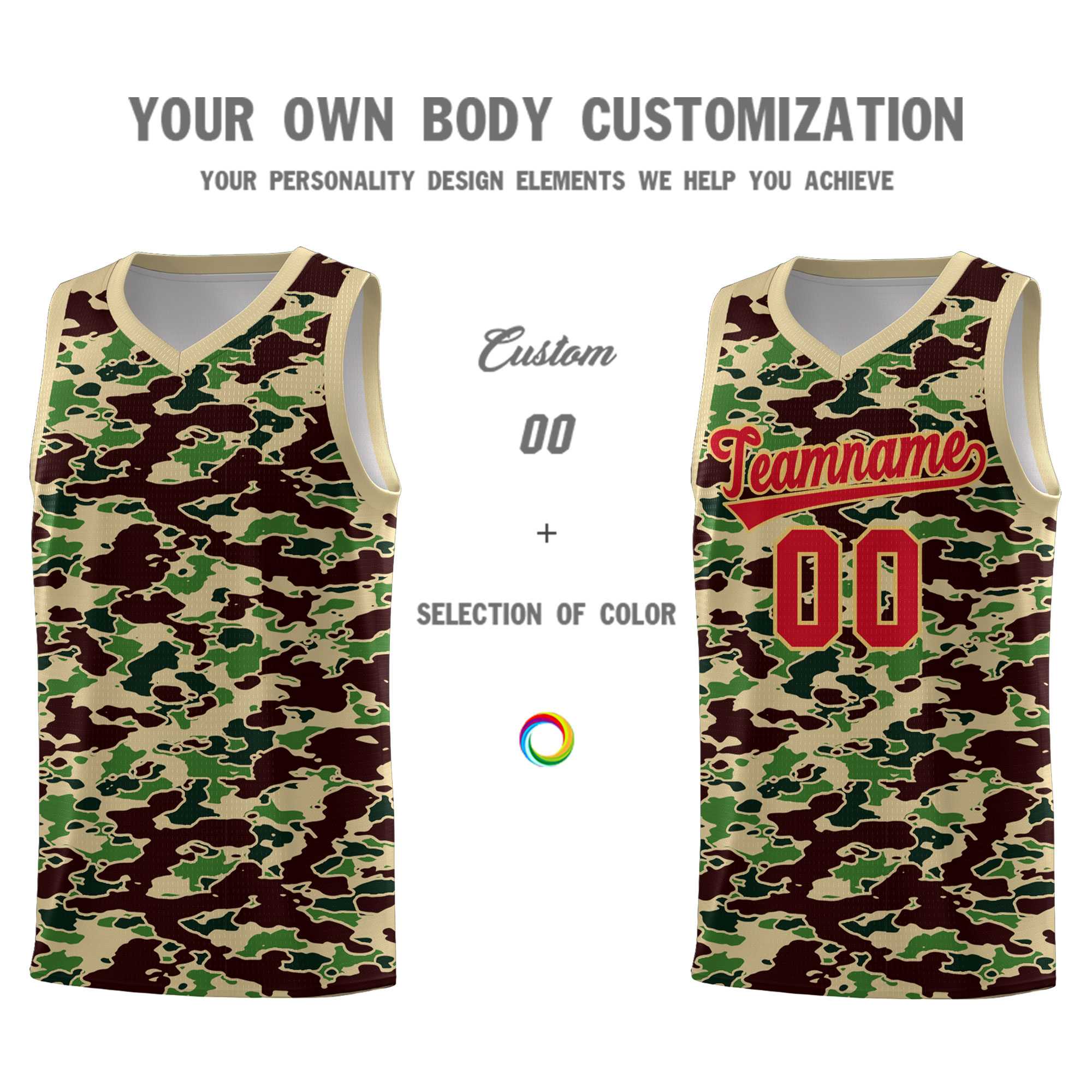 Custom Personalized Camo Kits Sports Uniform Basketball Jersey|KXKSHOP