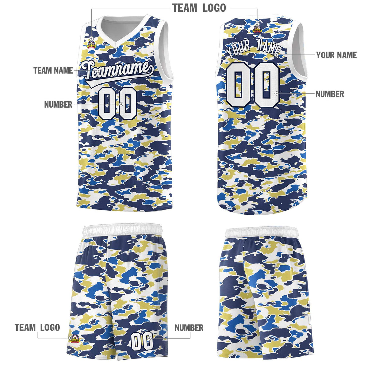 Custom Personalized Camo Kits Sports Uniform Basketball Jersey|KXKSHOP
