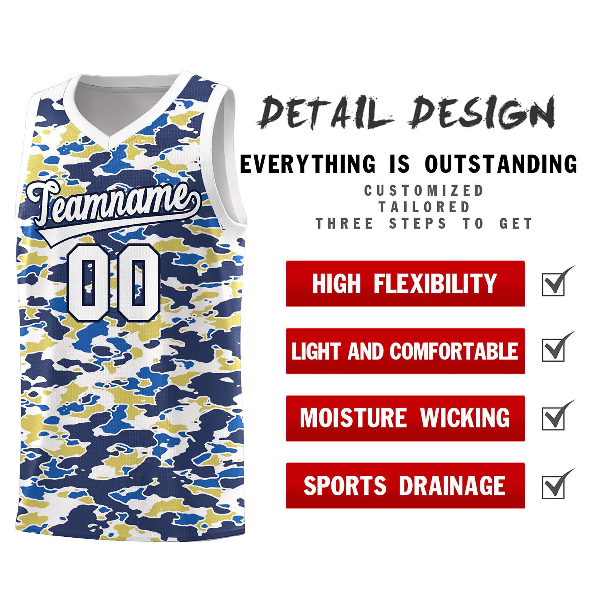 Custom Personalized Camo Kits Sports Uniform Basketball Jersey|KXKSHOP