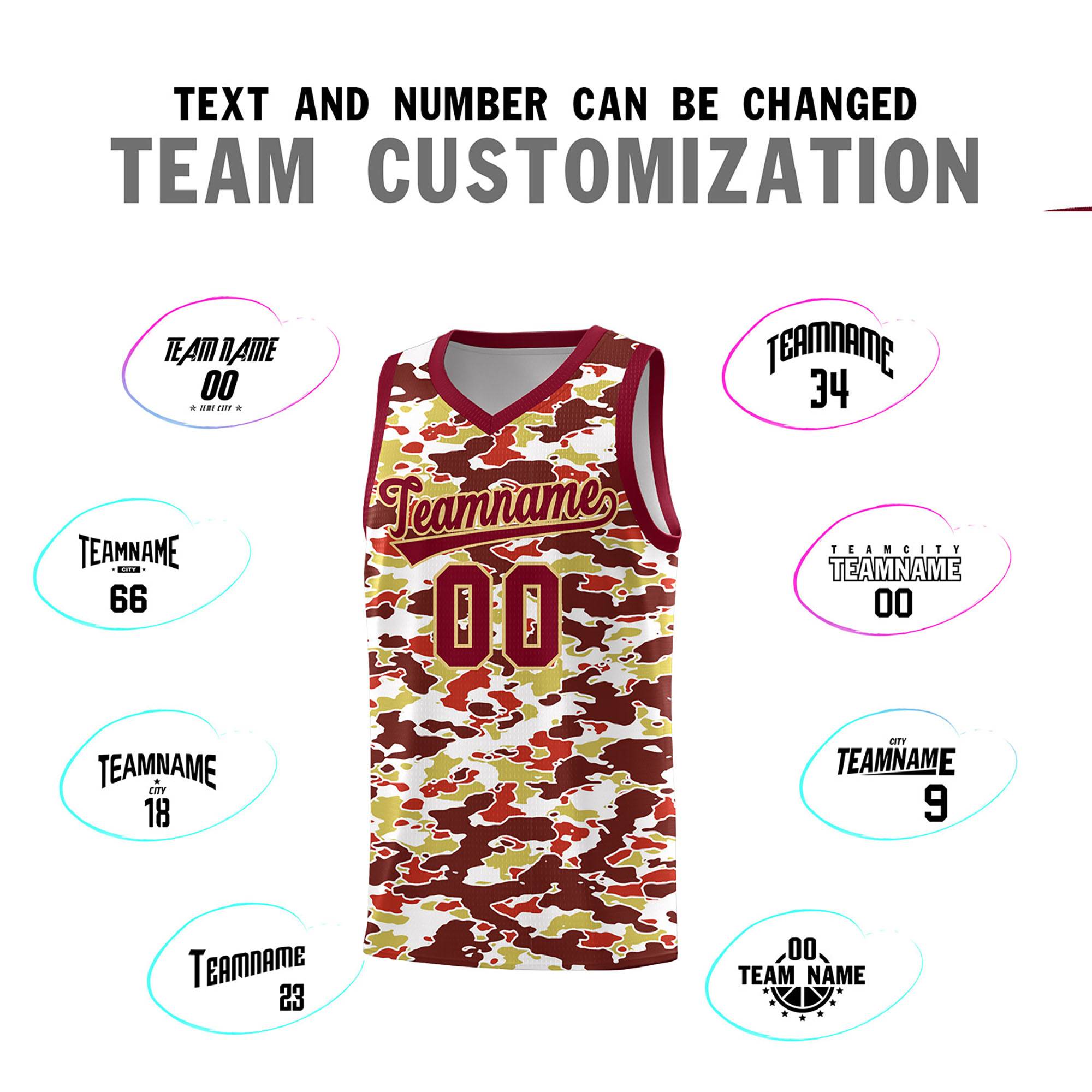 Custom Personalized Camo Kits Sports Uniform Basketball Jersey|KXKSHOP
