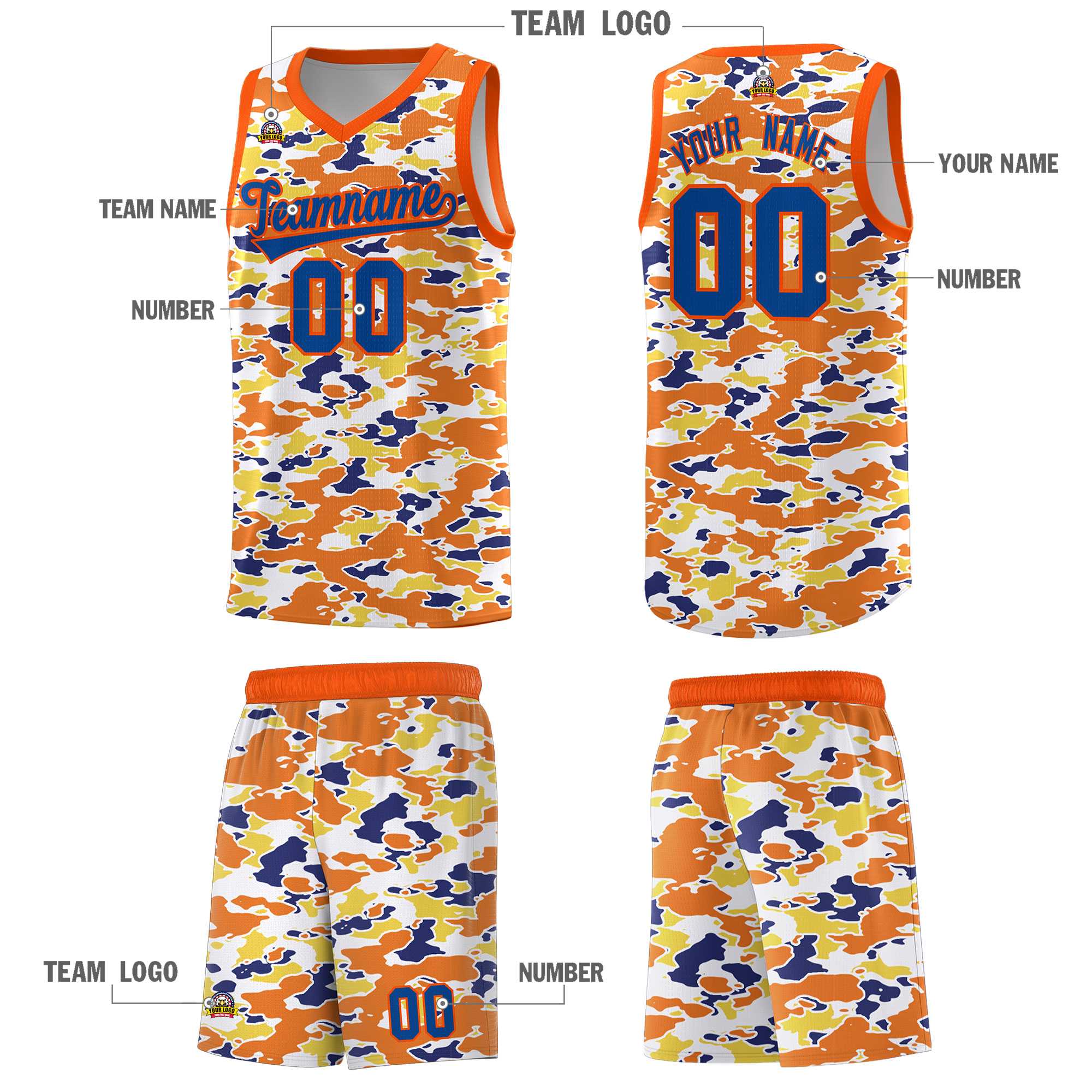 Custom Personalized Camo Kits Sports Uniform Basketball Jersey|KXKSHOP