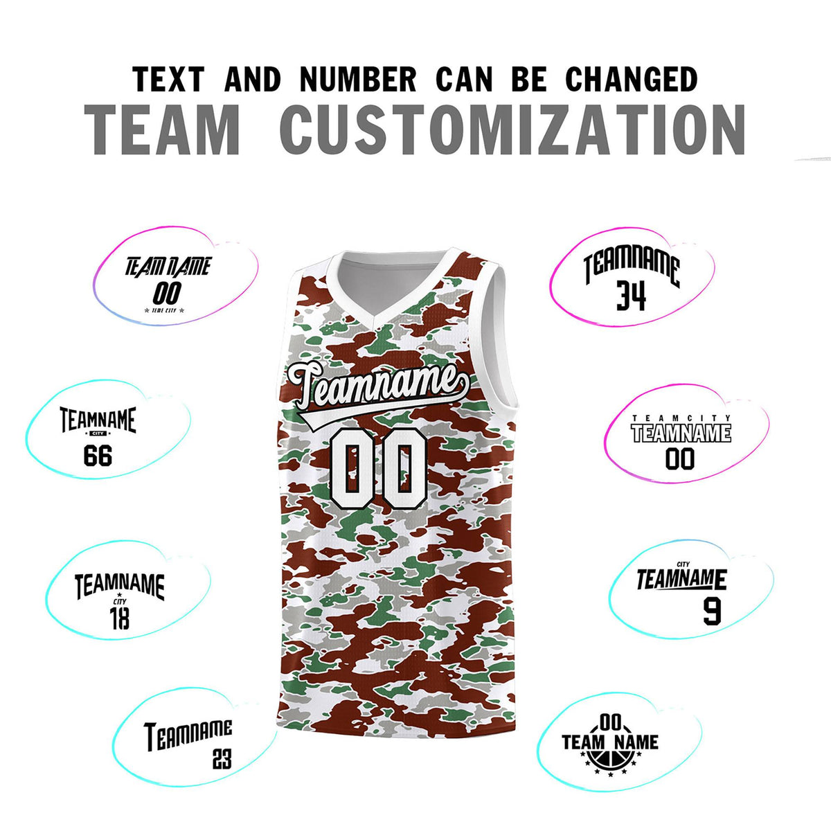 Custom Personalized Camo Kits Sports Uniform Basketball Jersey|KXKSHOP