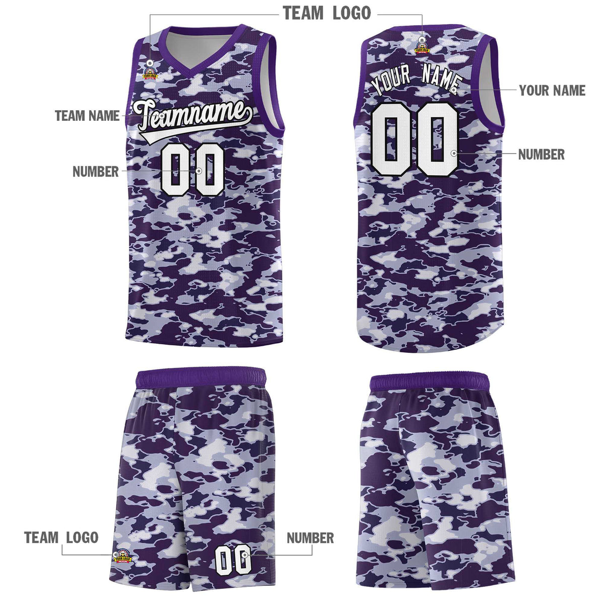 Custom Personalized Camo Kits Sports Uniform Basketball Jersey|KXKSHOP