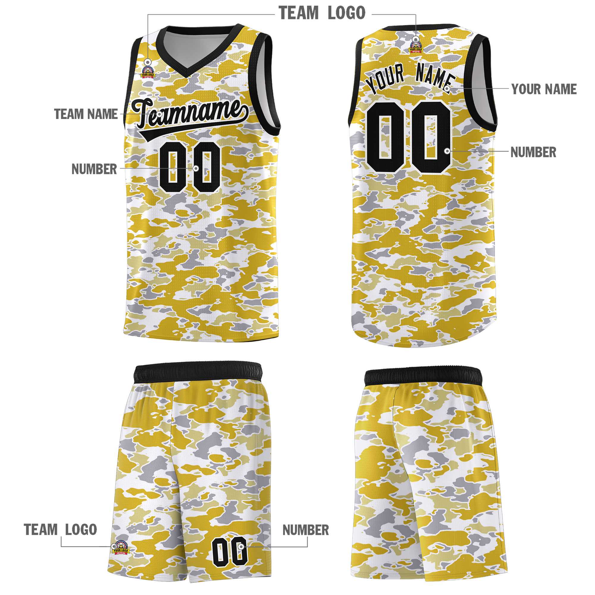 Custom Personalized Camo Kits Sports Uniform Basketball Jersey|KXKSHOP