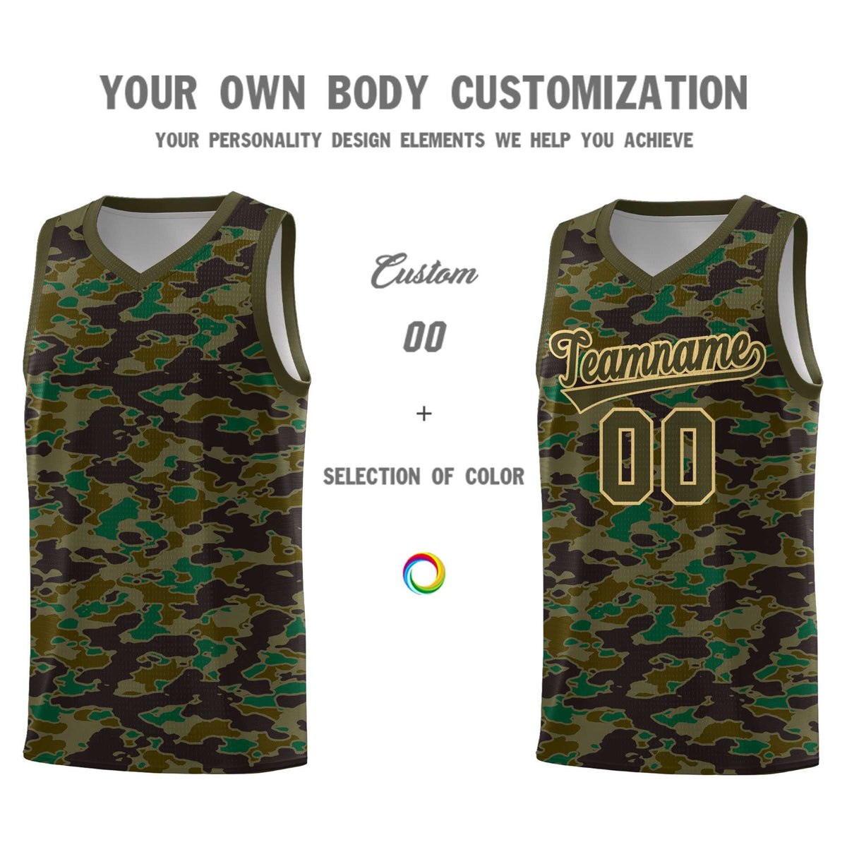 Custom Personalized Camo Kits Sports Uniform Basketball Jersey|KXKSHOP