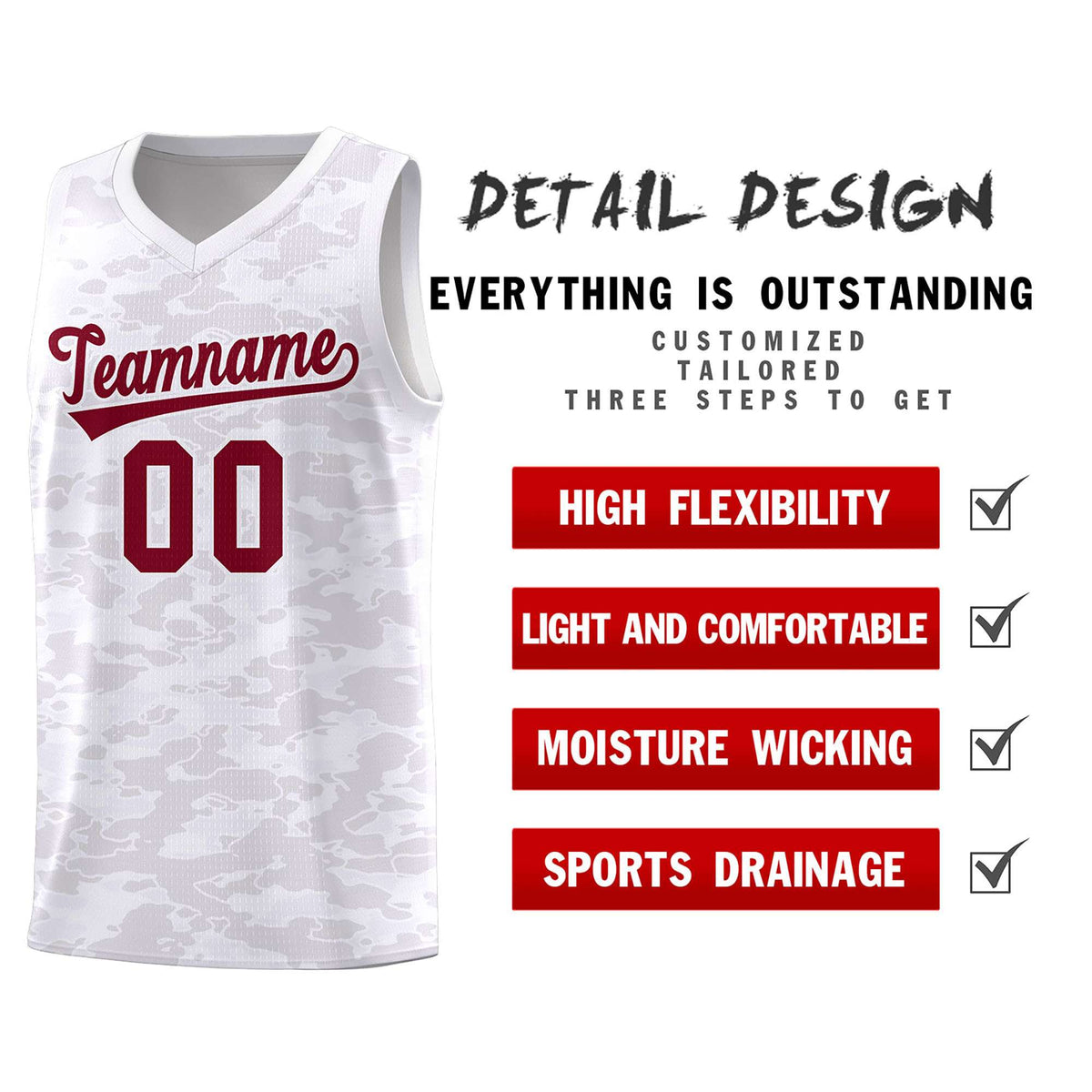 Custom Personalized Camo Kits Sports Uniform Basketball Jersey|KXKSHOP