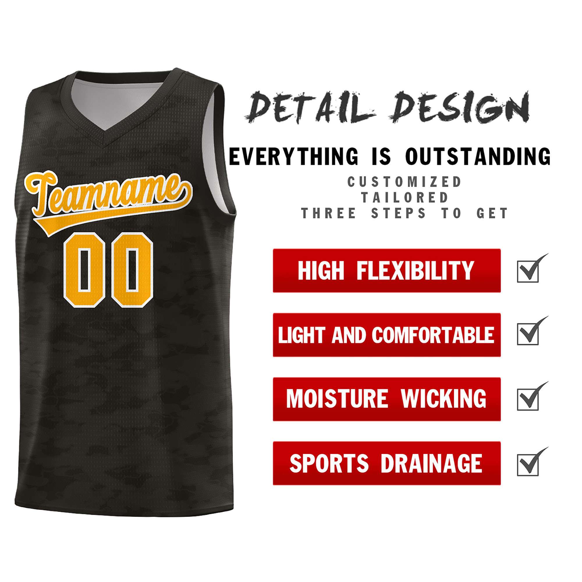 Custom Personalized Camo Kits Sports Uniform Basketball Jersey|KXKSHOP