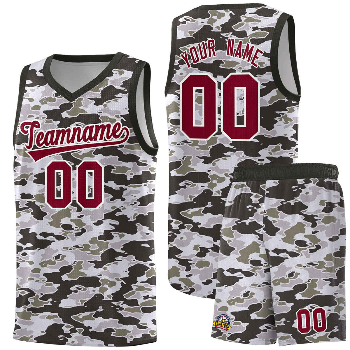 Custom Personalized Camo Kits Sports Uniform Basketball Jersey|KXKSHOP