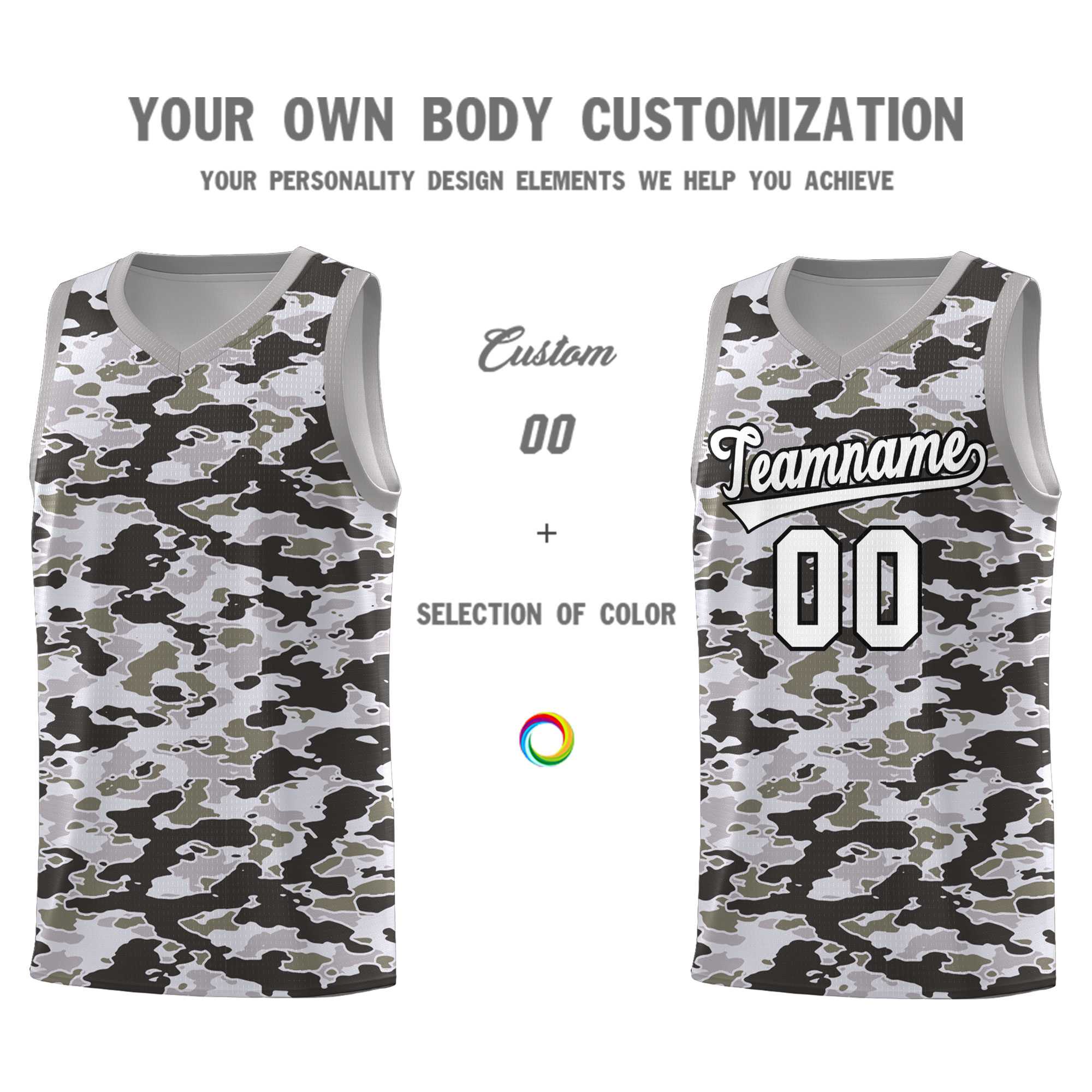Custom Personalized Camo Kits Sports Uniform Basketball Jersey|KXKSHOP