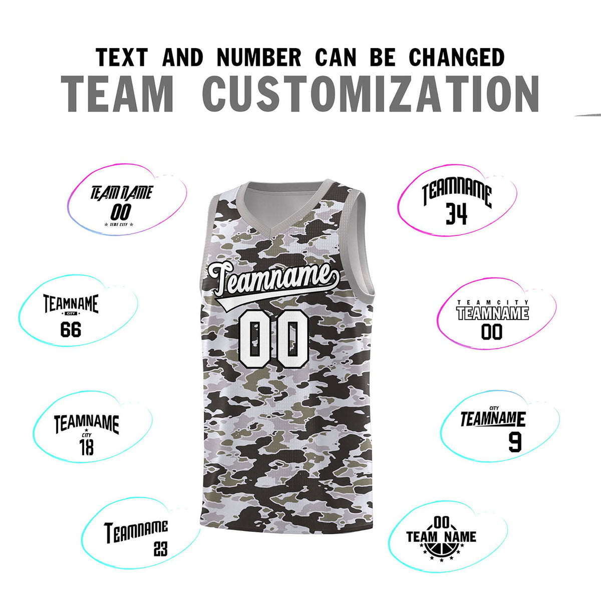 Custom Personalized Camo Kits Sports Uniform Basketball Jersey|KXKSHOP