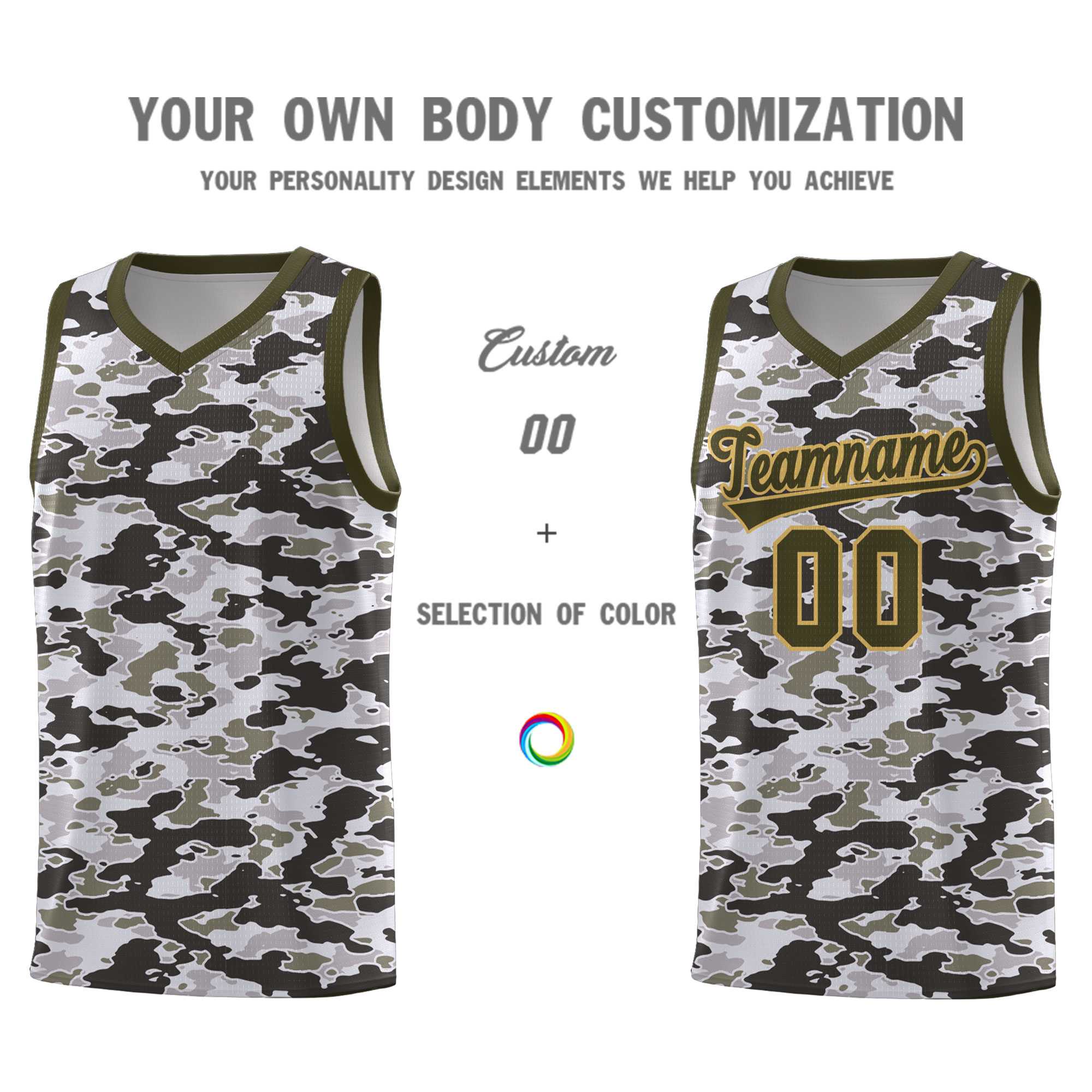 Custom Personalized Camo Kits Sports Uniform Basketball Jersey|KXKSHOP