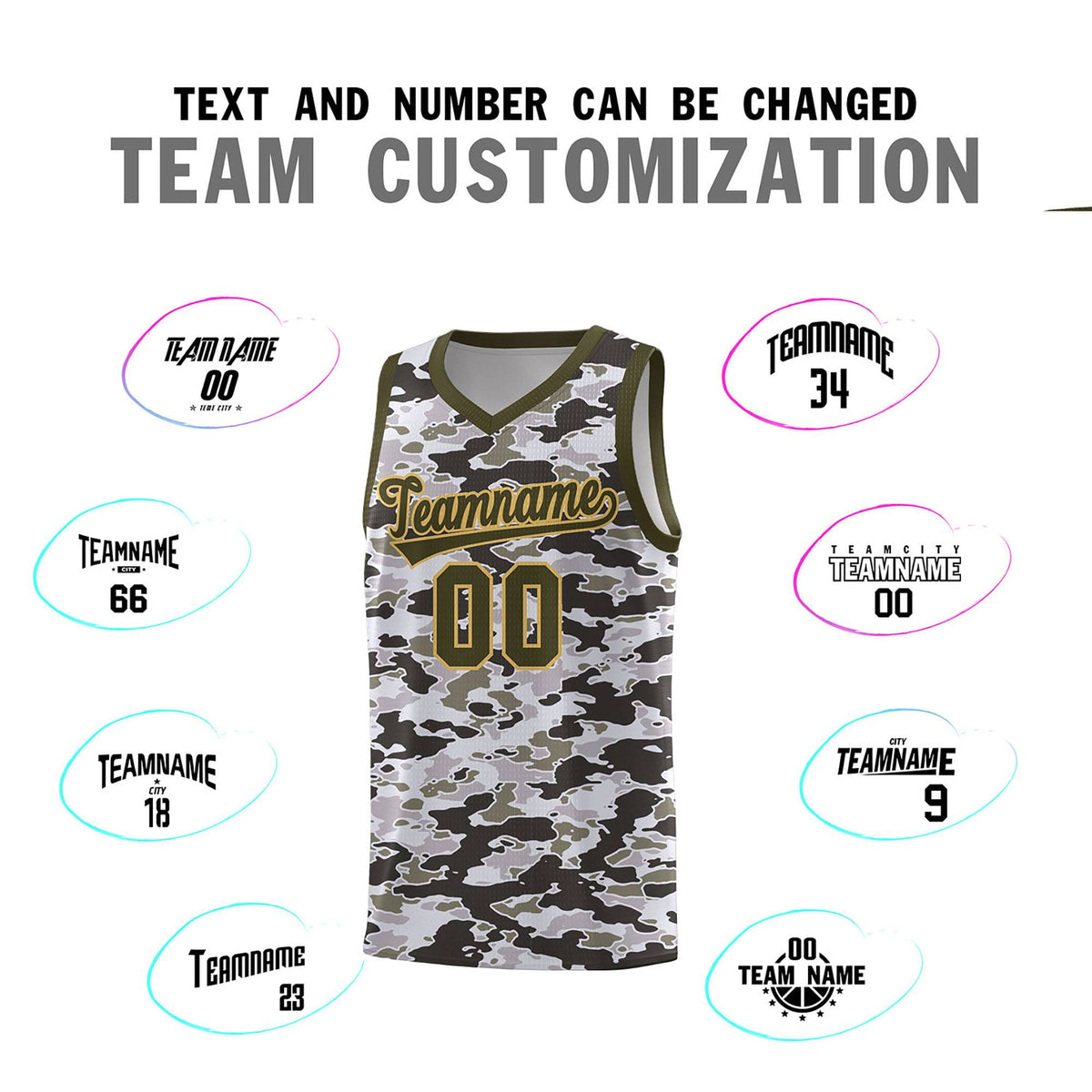 Custom Personalized Camo Kits Sports Uniform Basketball Jersey|KXKSHOP