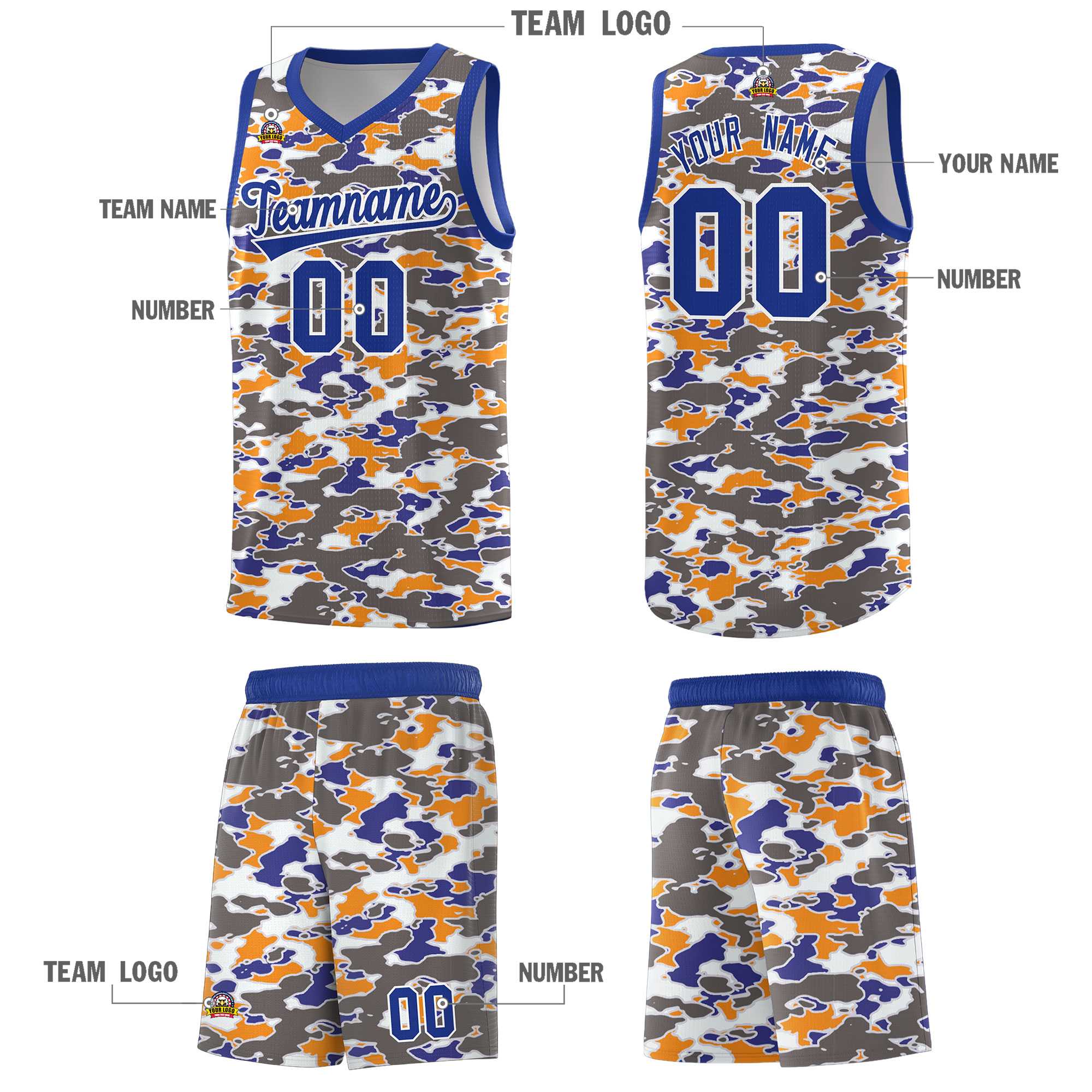 Custom Personalized Camo Kits Sports Uniform Basketball Jersey|KXKSHOP