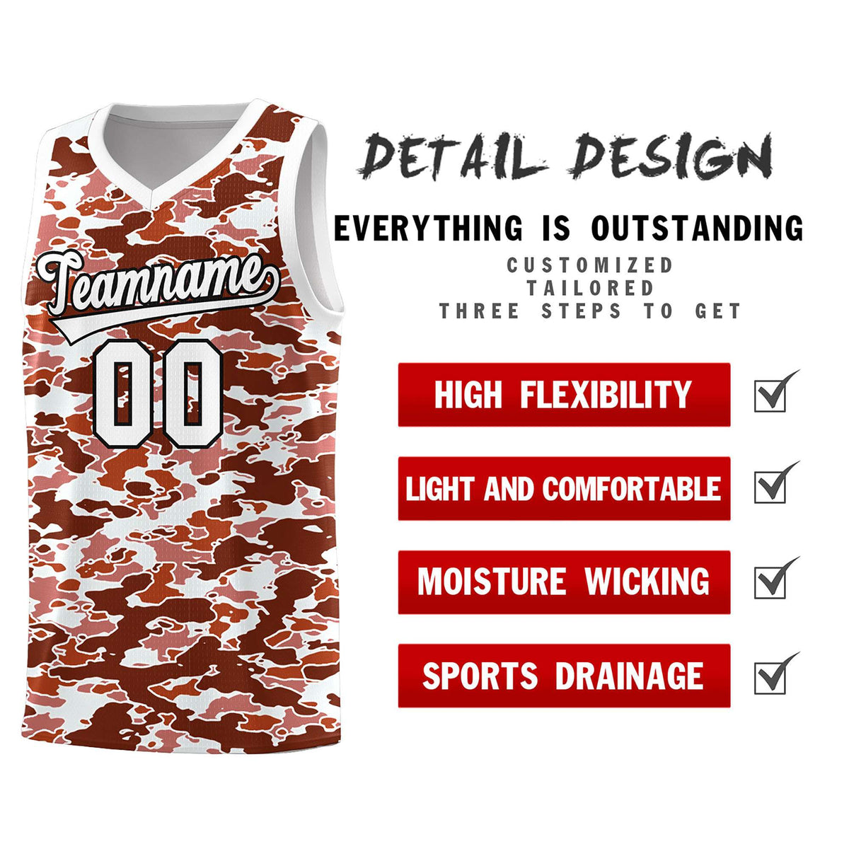 Custom Personalized Camo Kits Sports Uniform Basketball Jersey|KXKSHOP