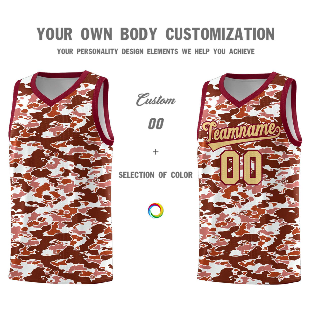 Custom Personalized Camo Kits Sports Uniform Basketball Jersey|KXKSHOP