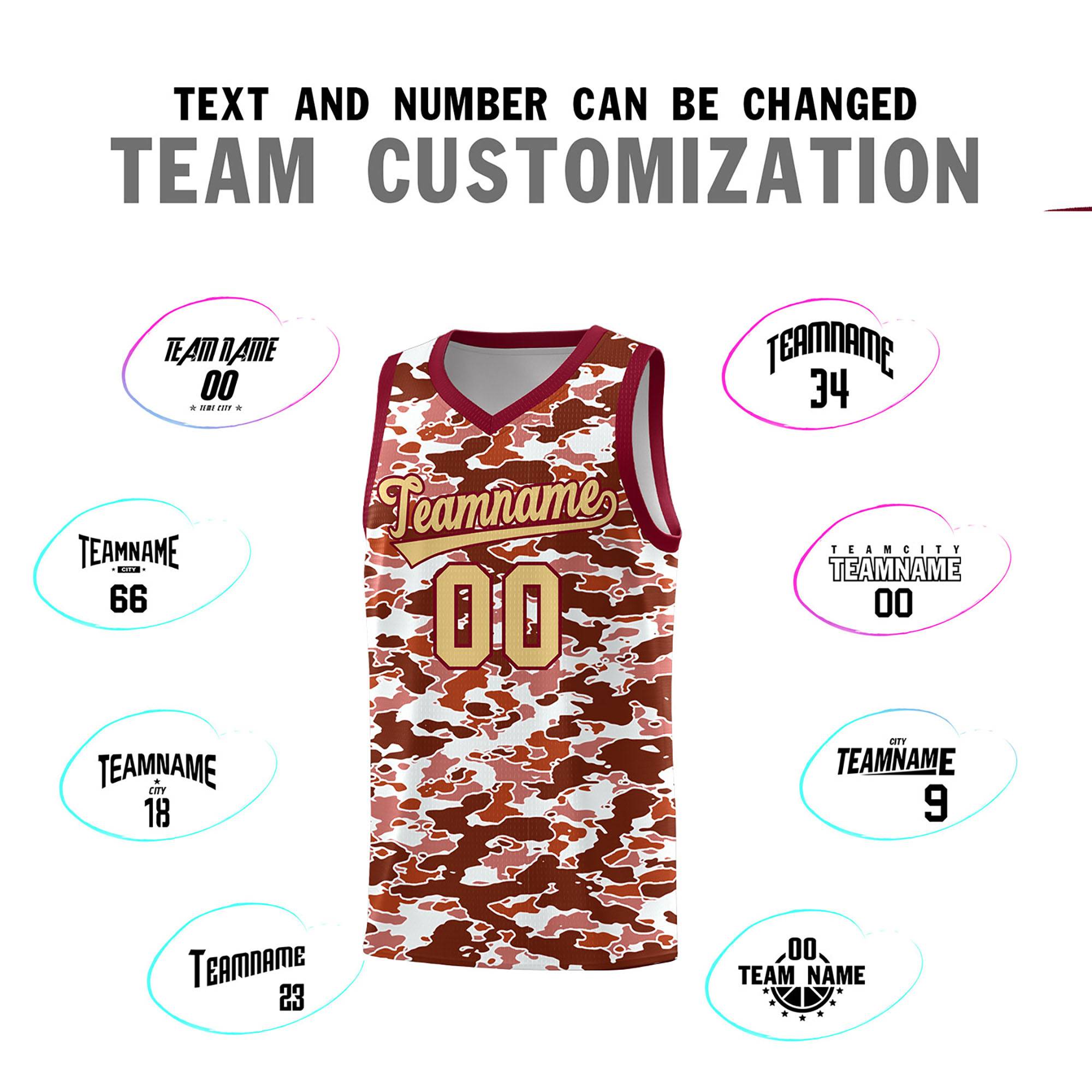 Custom Personalized Camo Kits Sports Uniform Basketball Jersey|KXKSHOP