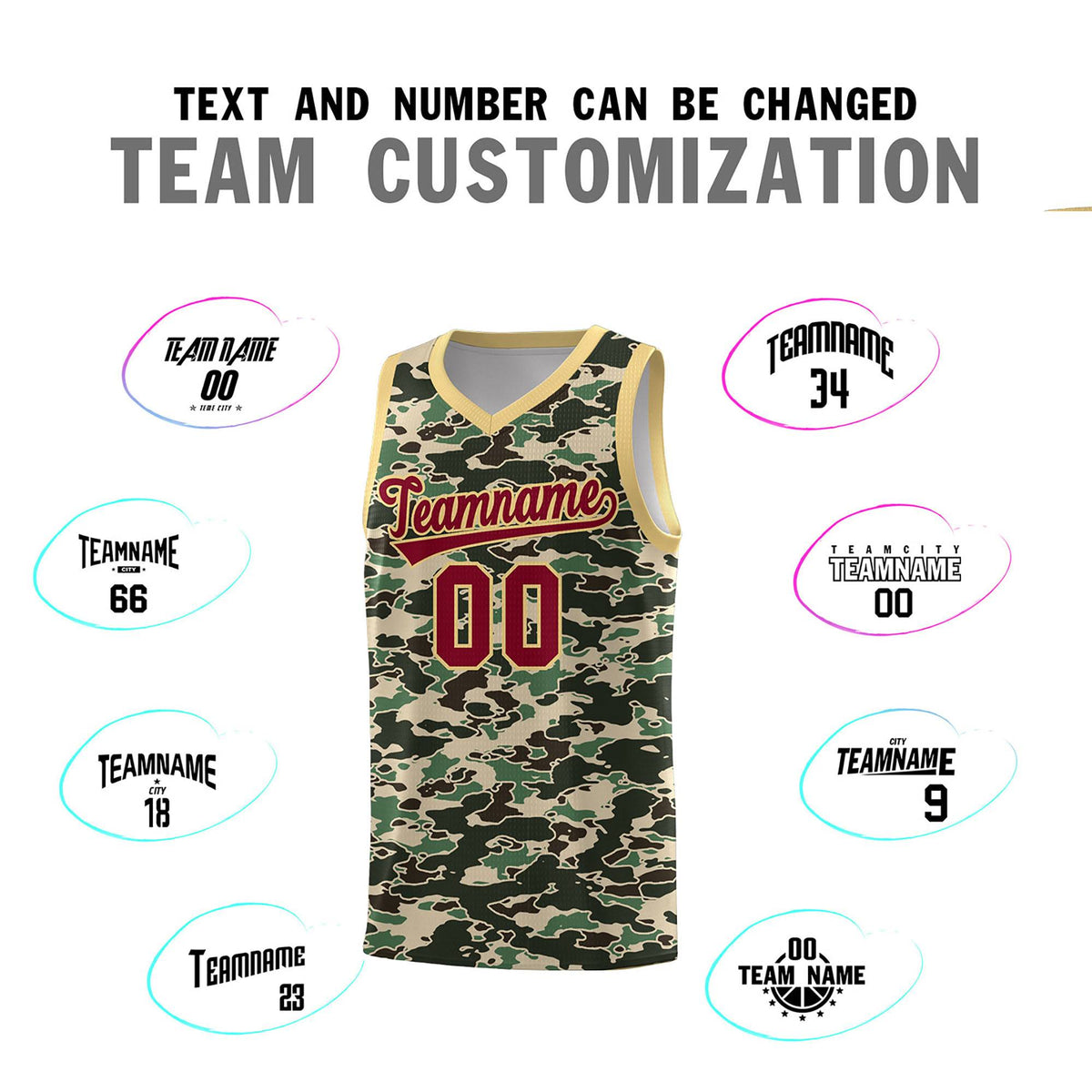 Custom Personalized Camo Kits Sports Uniform Basketball Jersey|KXKSHOP