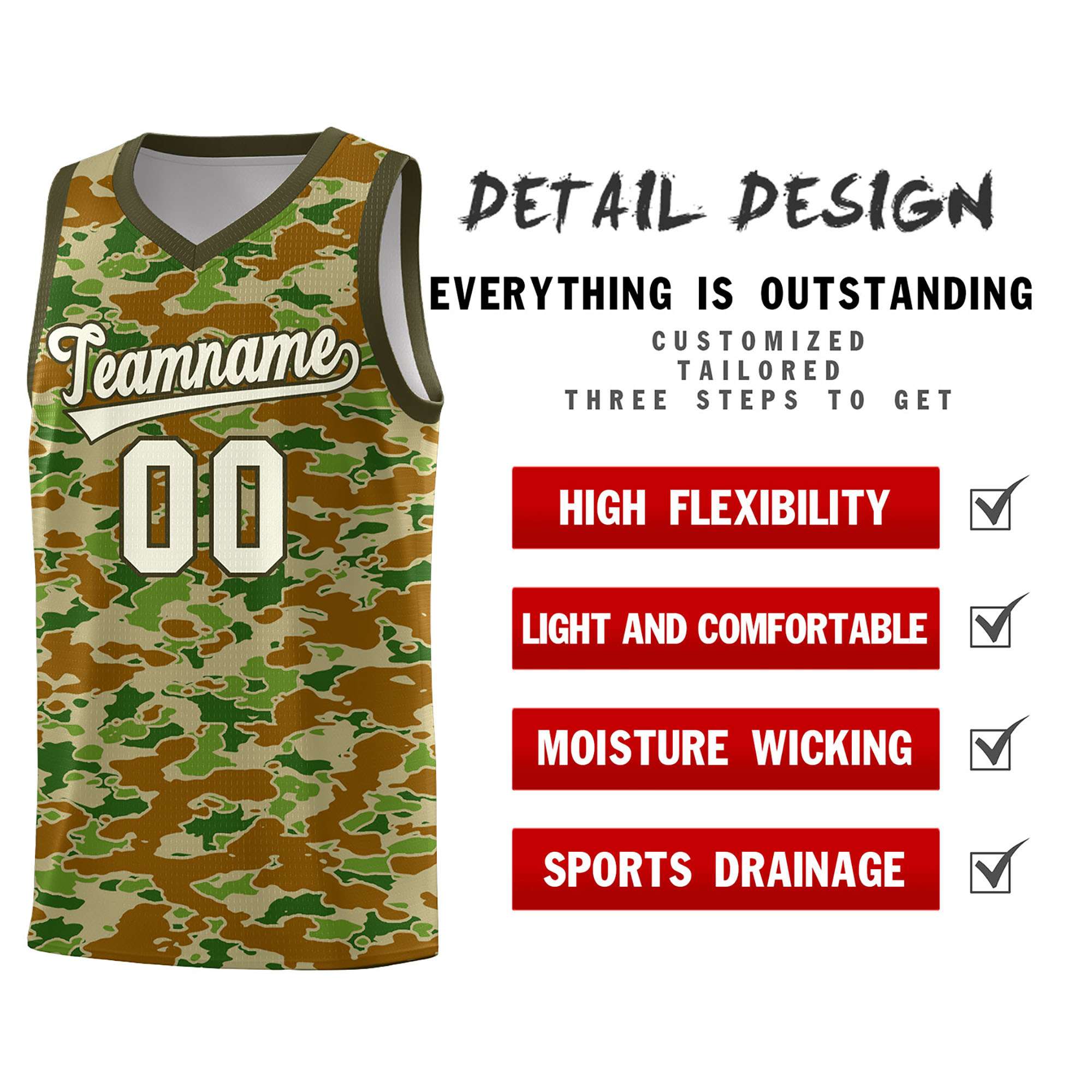 Custom Personalized Camo Kits Sports Uniform Basketball Jersey|KXKSHOP