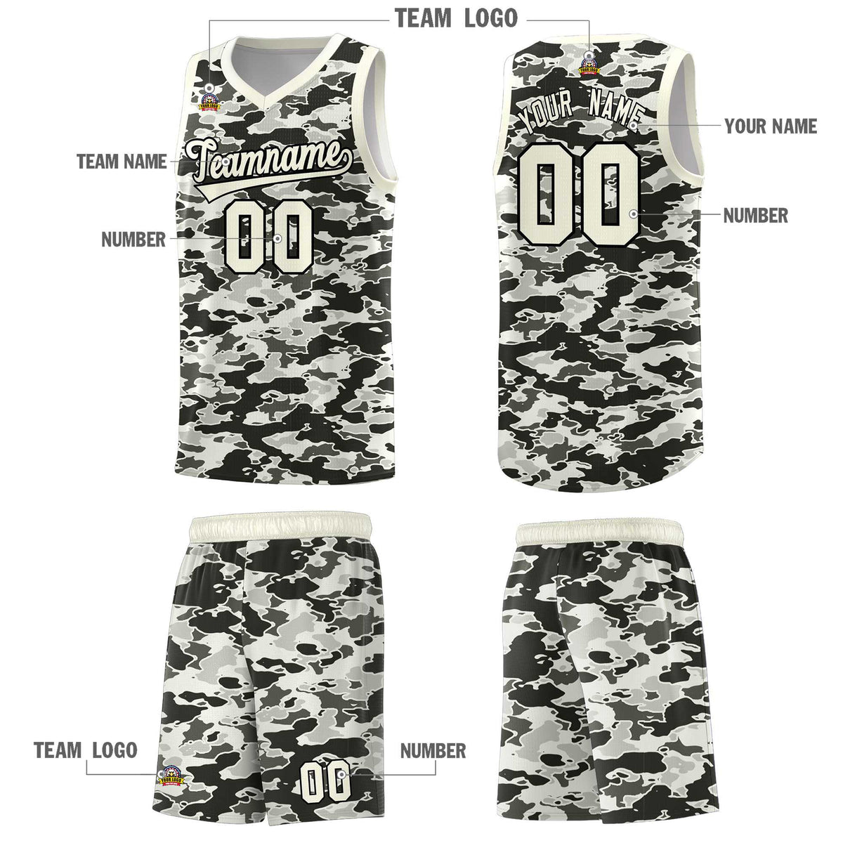 Custom Personalized Camo Kits Sports Uniform Basketball Jersey|KXKSHOP