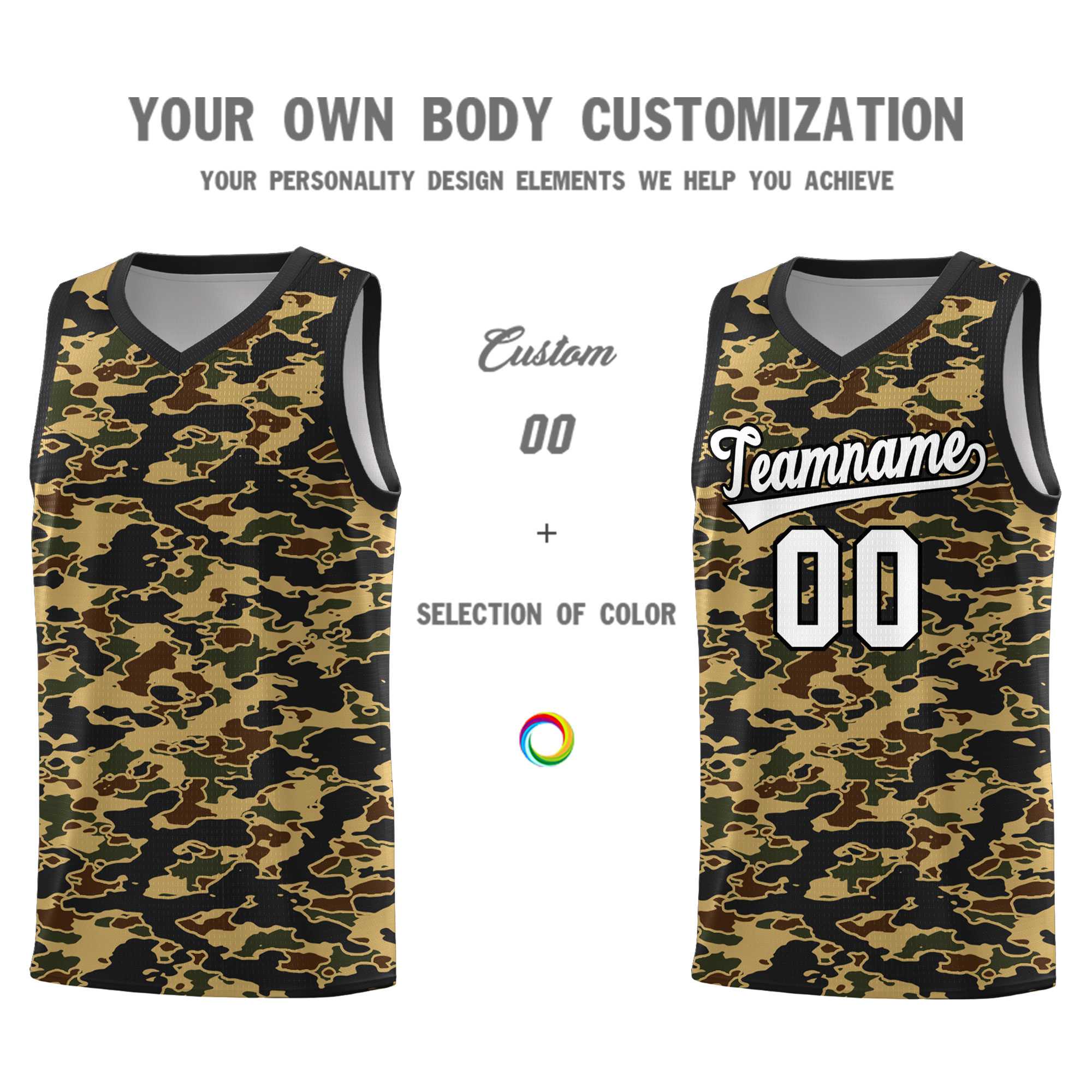 Custom Personalized Camo Kits Sports Uniform Basketball Jersey|KXKSHOP