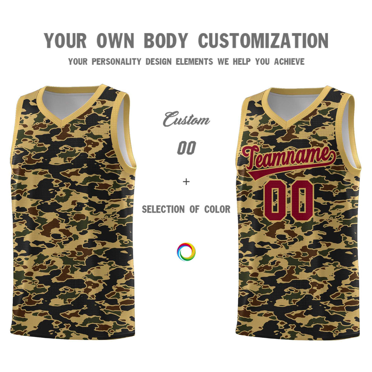 Custom Personalized Camo Kits Sports Uniform Basketball Jersey|KXKSHOP