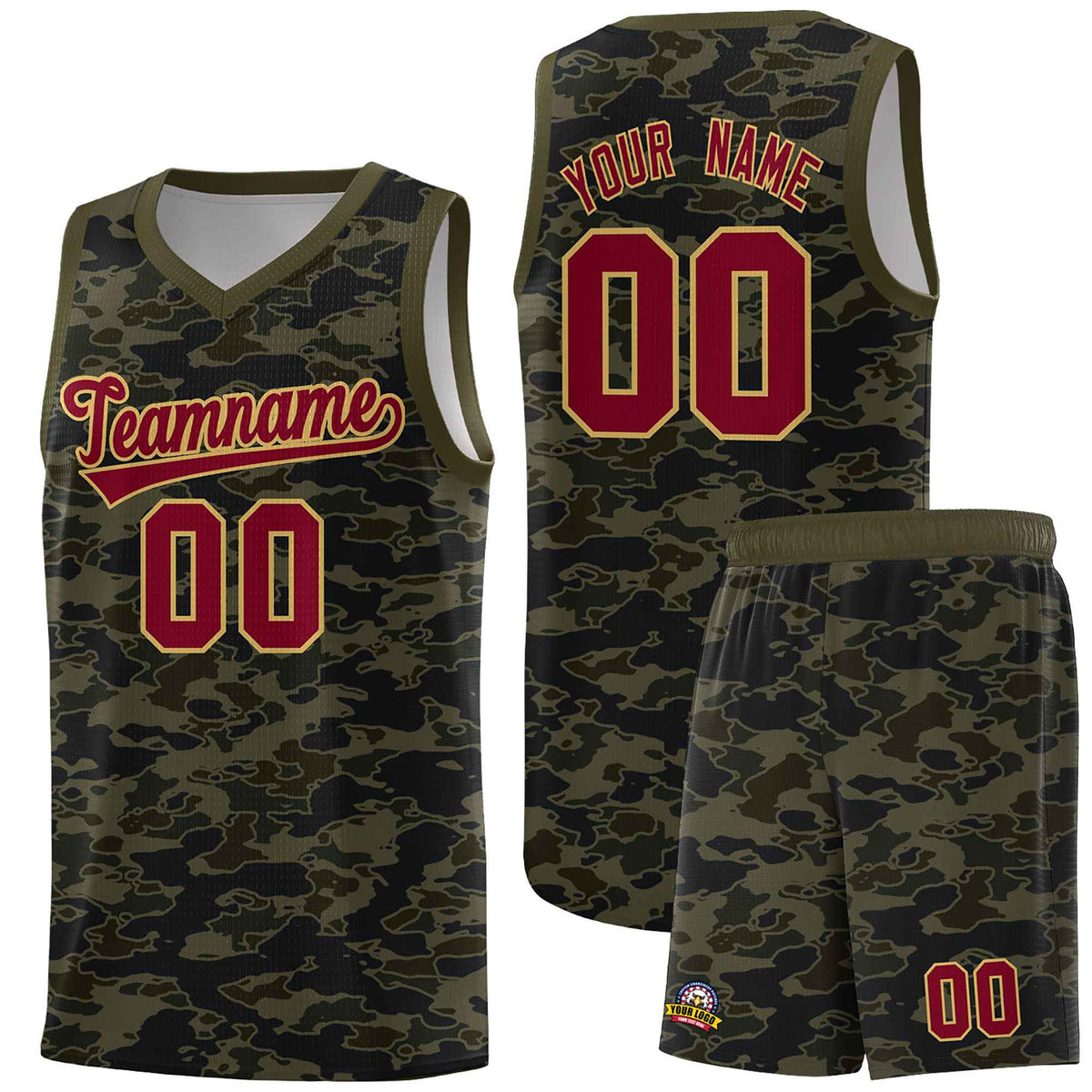 Custom Personalized Camo Kits Sports Uniform Basketball Jersey|KXKSHOP