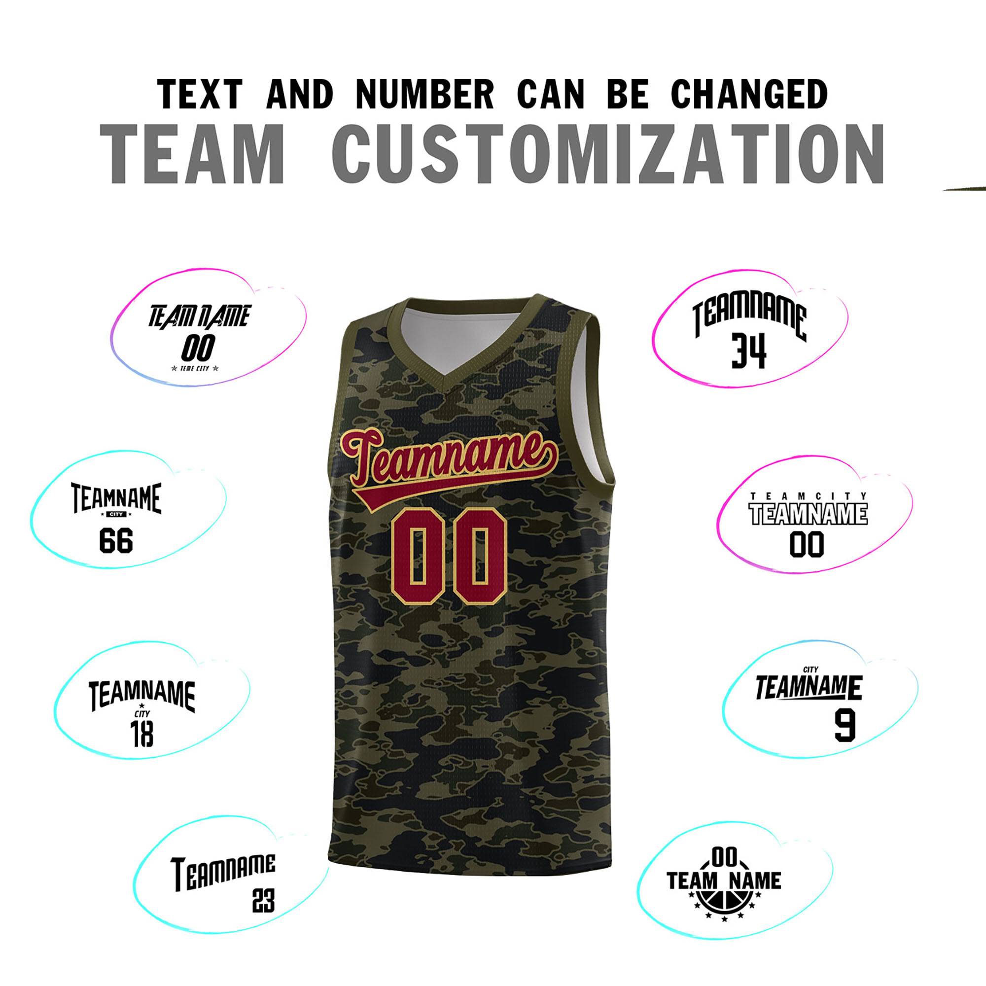 Custom Personalized Camo Kits Sports Uniform Basketball Jersey|KXKSHOP