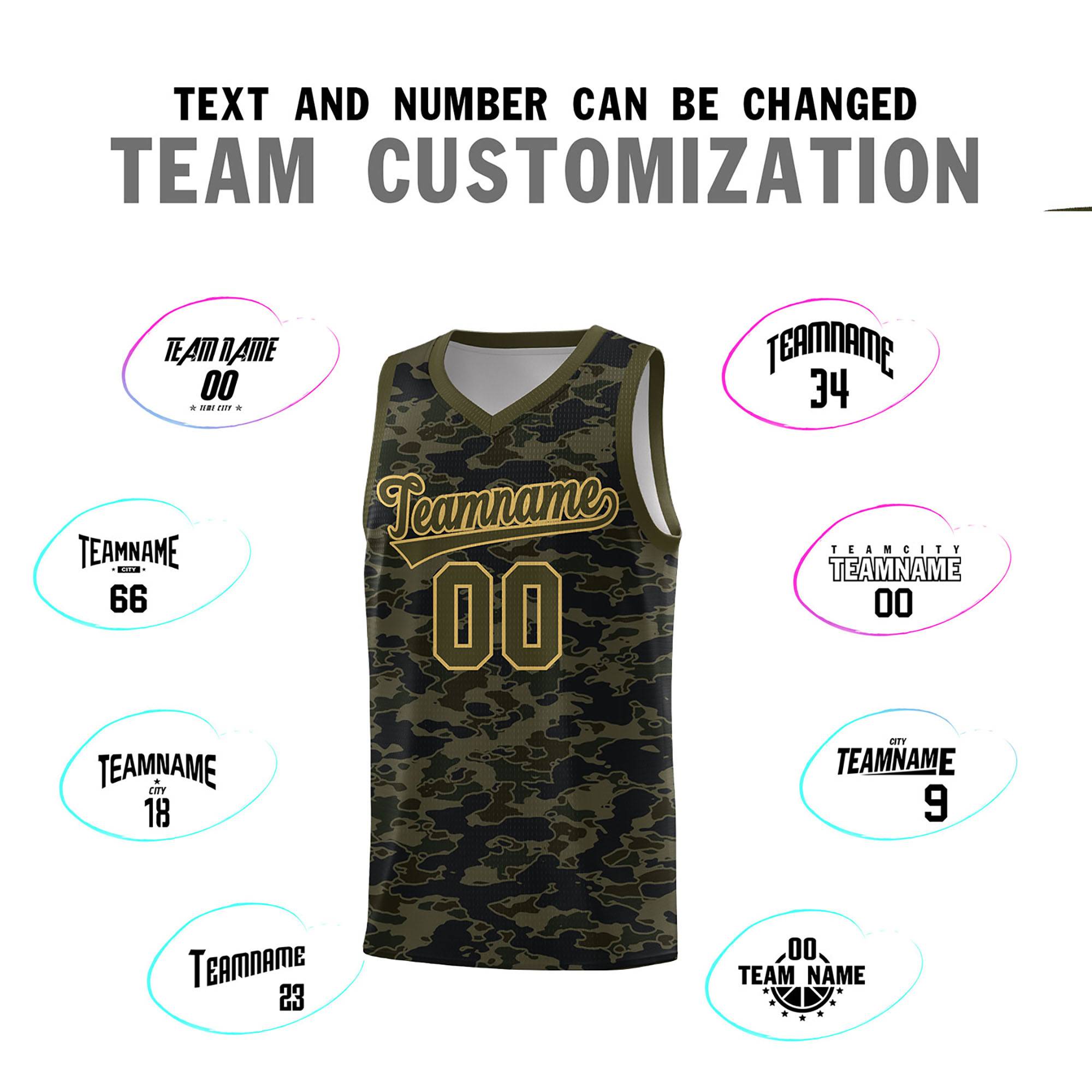 Custom Personalized Camo Kits Sports Uniform Basketball Jersey|KXKSHOP