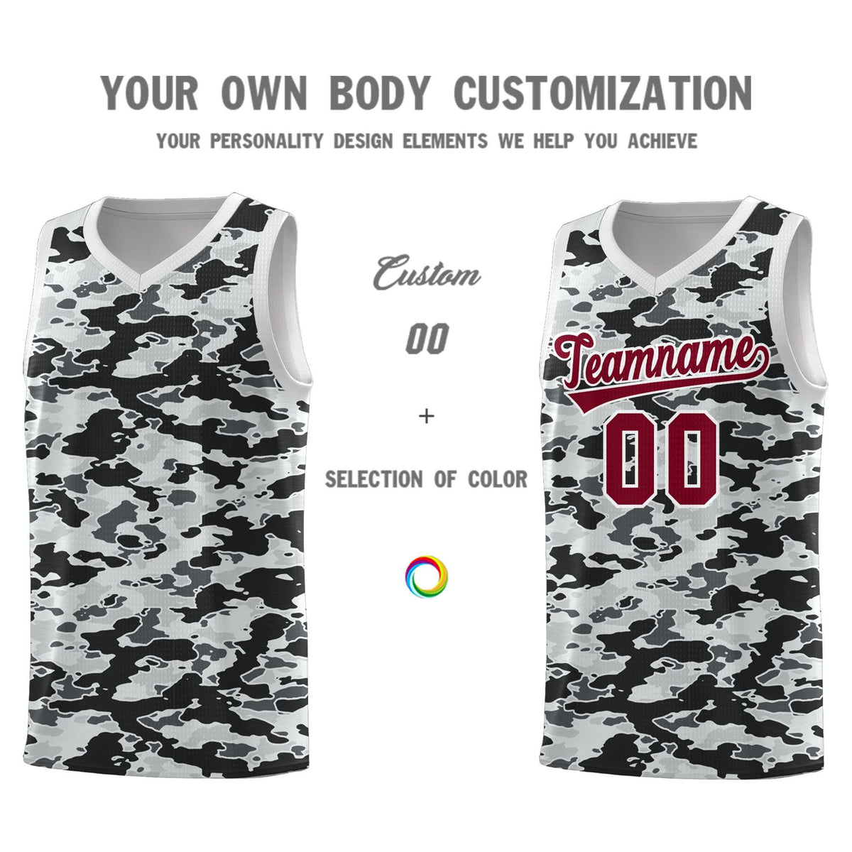 Custom Personalized Camo Kits Sports Uniform Basketball Jersey|KXKSHOP
