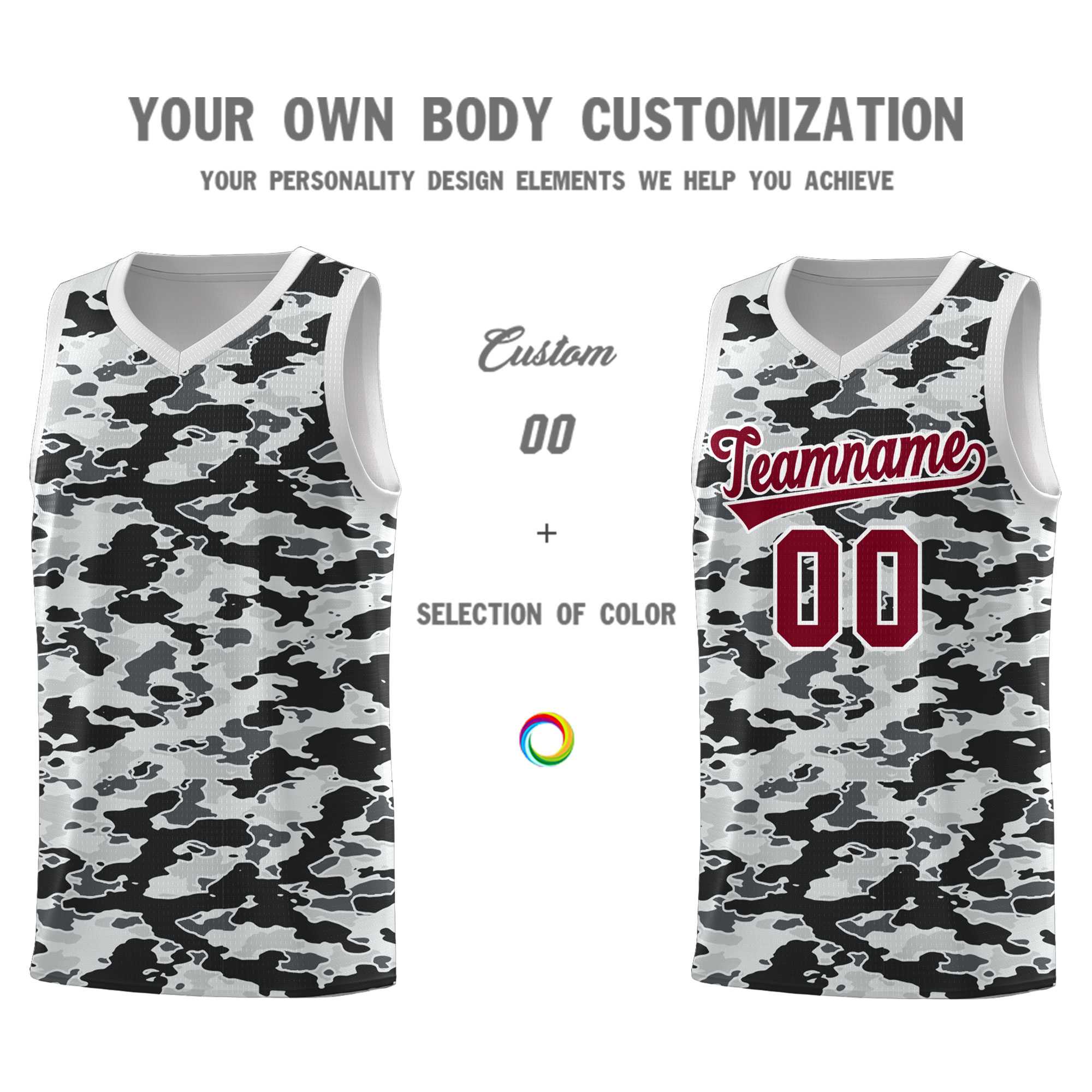 Custom Personalized Camo Kits Sports Uniform Basketball Jersey|KXKSHOP