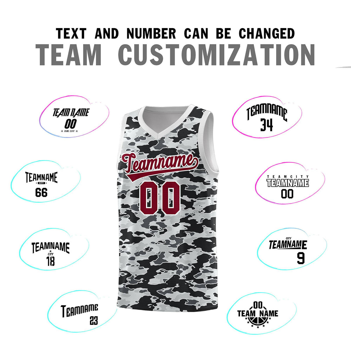 Custom Personalized Camo Kits Sports Uniform Basketball Jersey|KXKSHOP