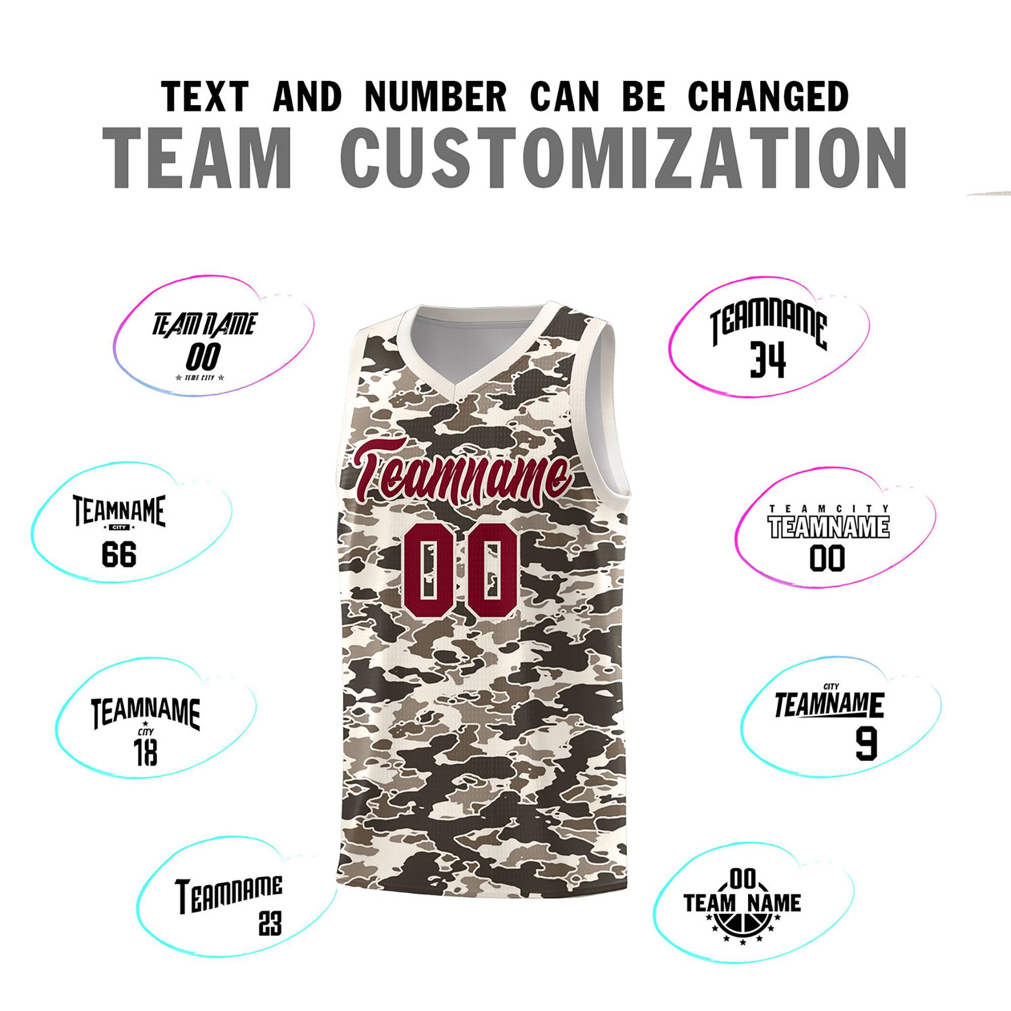 Custom Personalized Camo Kits Sports Uniform Basketball Jersey|KXKSHOP