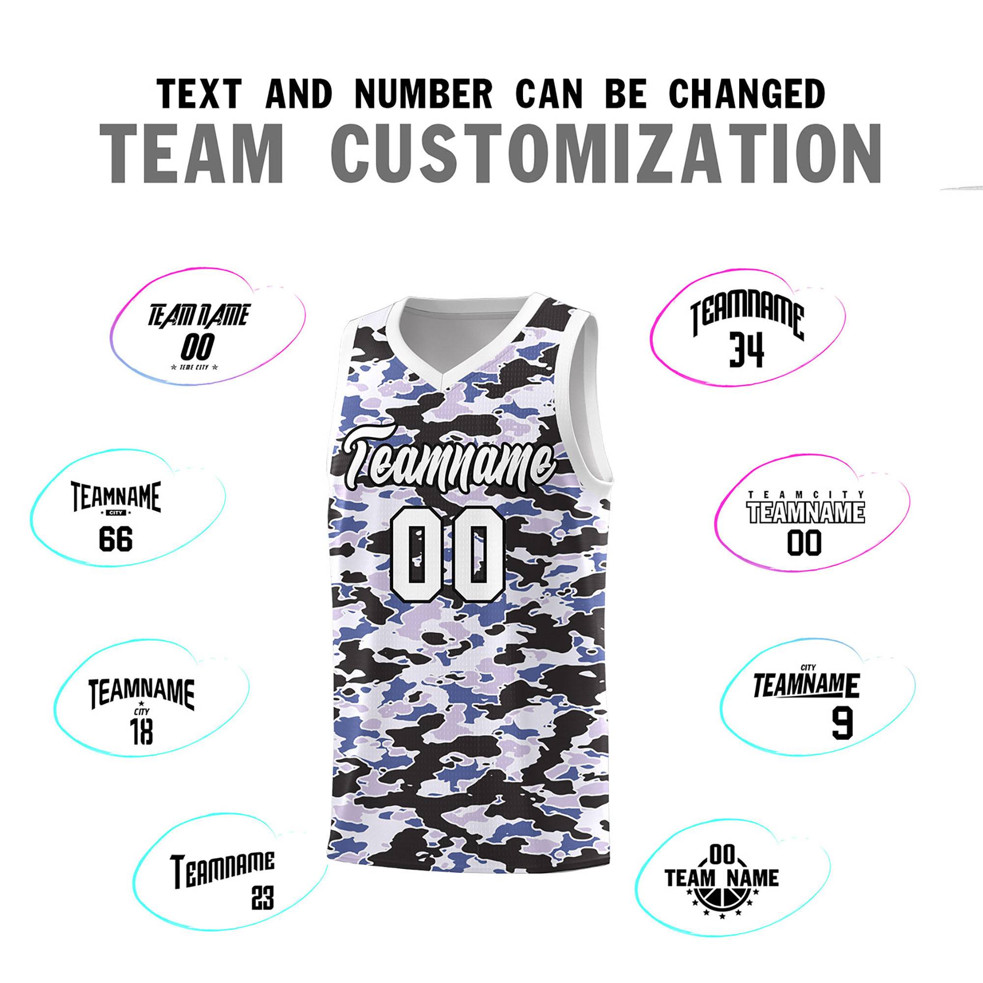 Custom Personalized Camo Kits Sports Uniform Basketball Jersey|KXKSHOP