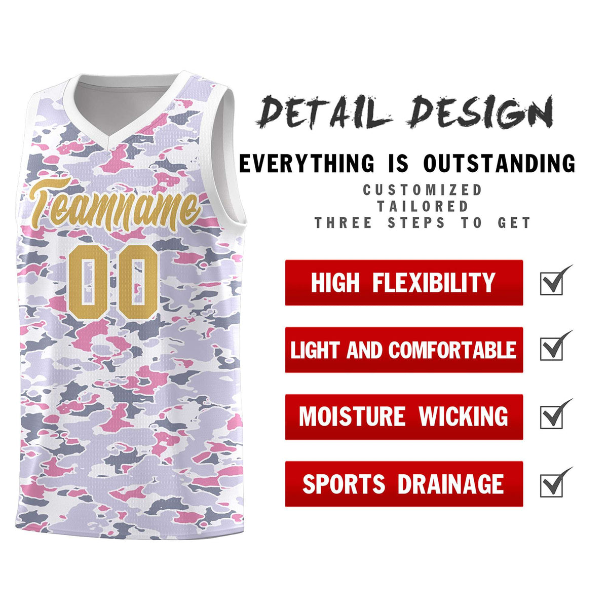 Custom Personalized Camo Kits Sports Uniform Basketball Jersey|KXKSHOP