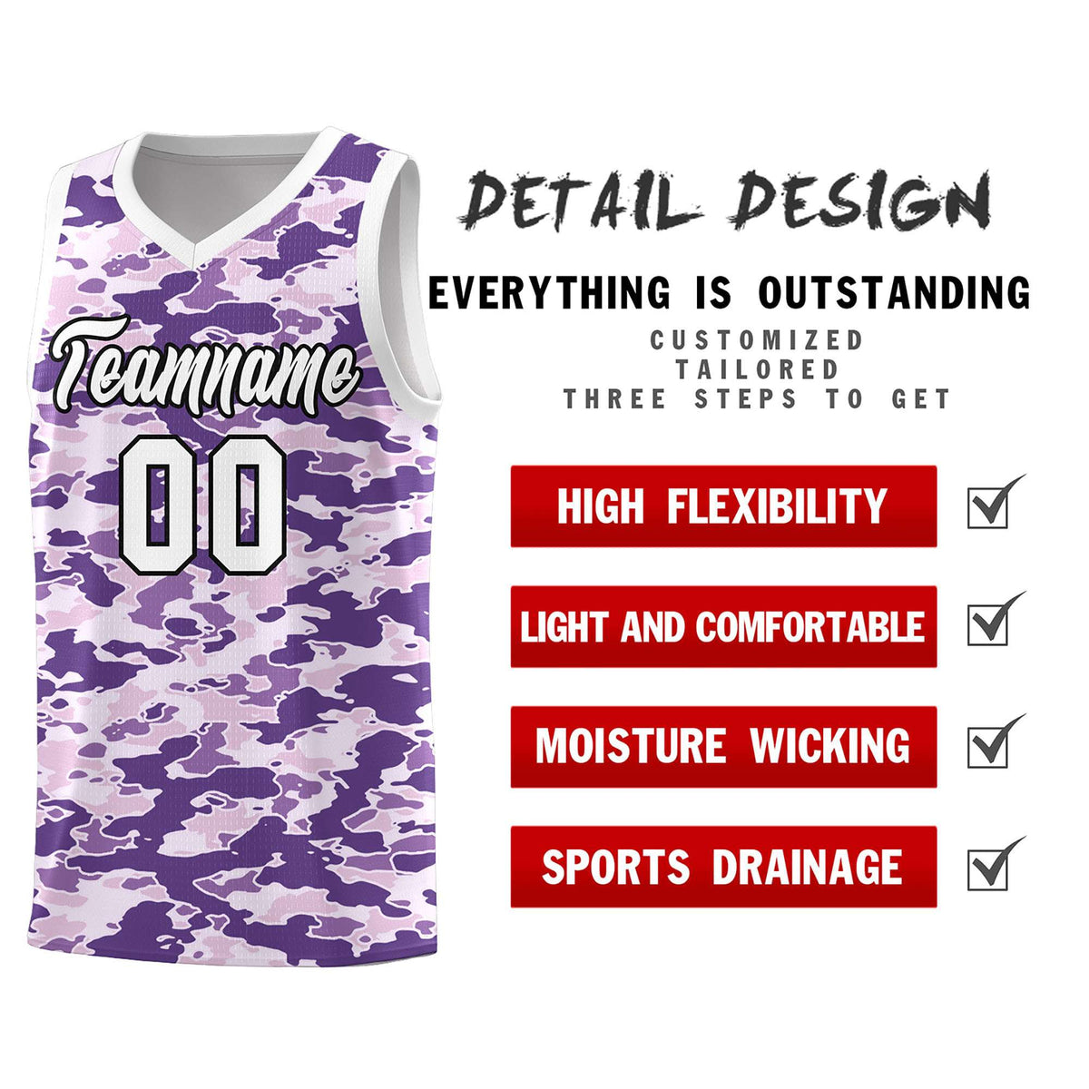 Custom Personalized Camo Kits Sports Uniform Basketball Jersey|KXKSHOP