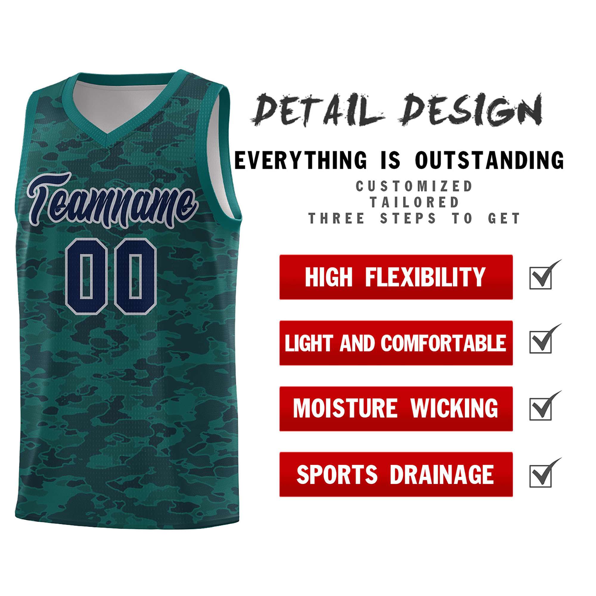 Custom Personalized Camo Kits Sports Uniform Basketball Jersey|KXKSHOP
