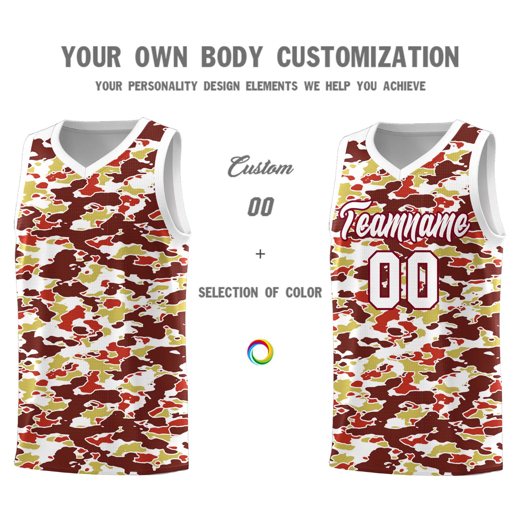 Custom Personalized Camo Kits Sports Uniform Basketball Jersey|KXKSHOP