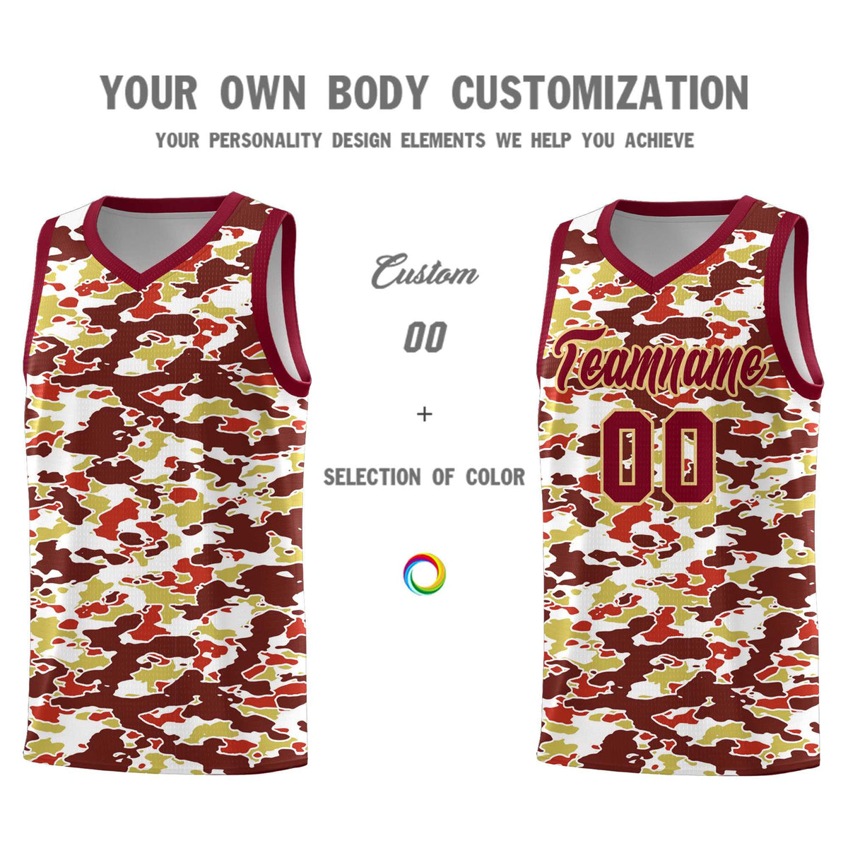Custom Personalized Camo Kits Sports Uniform Basketball Jersey|KXKSHOP