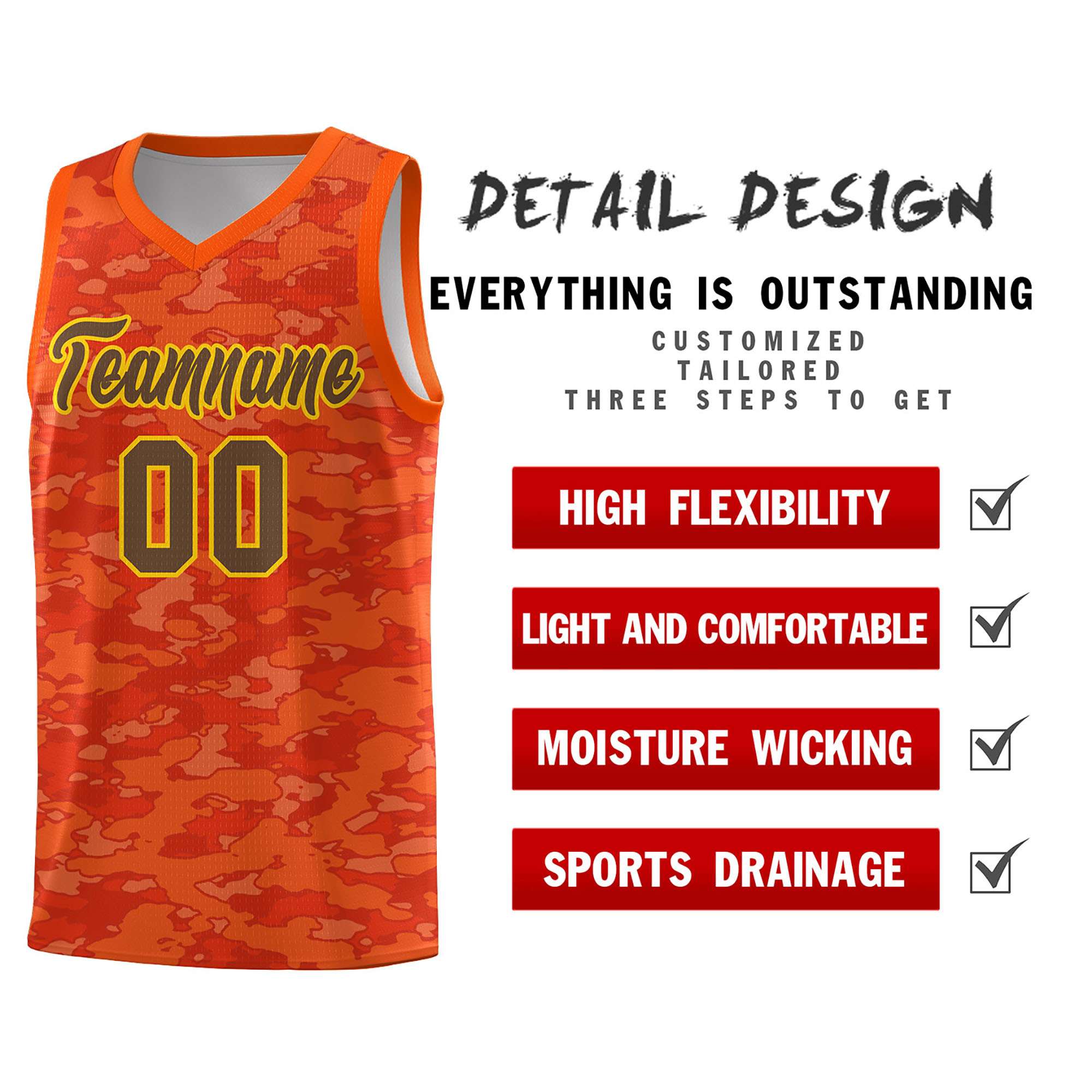 Custom Personalized Camo Kits Sports Uniform Basketball Jersey|KXKSHOP